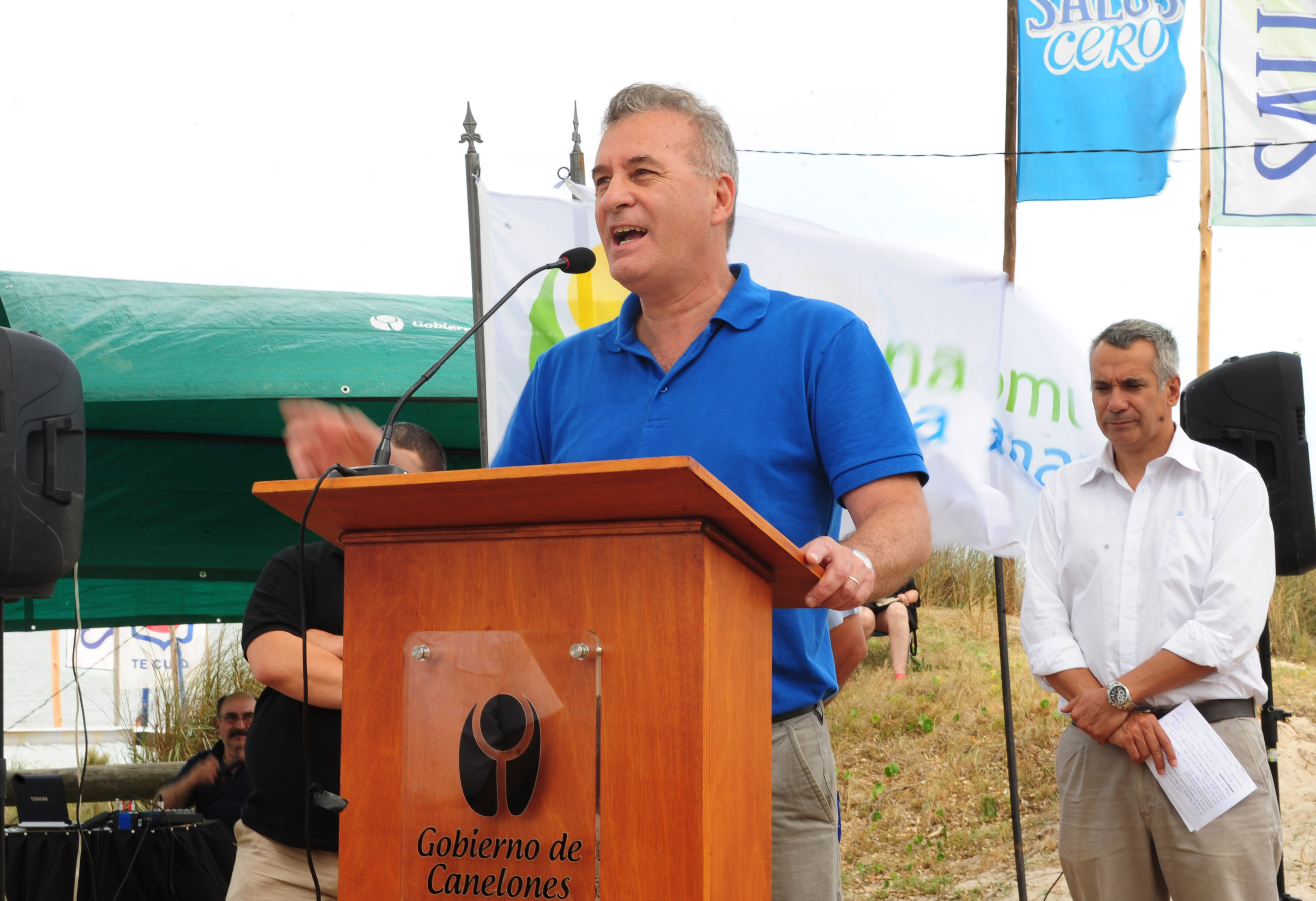 Director Nacional de Turismo, Carlos Faggeti haciendo uso de la palabra