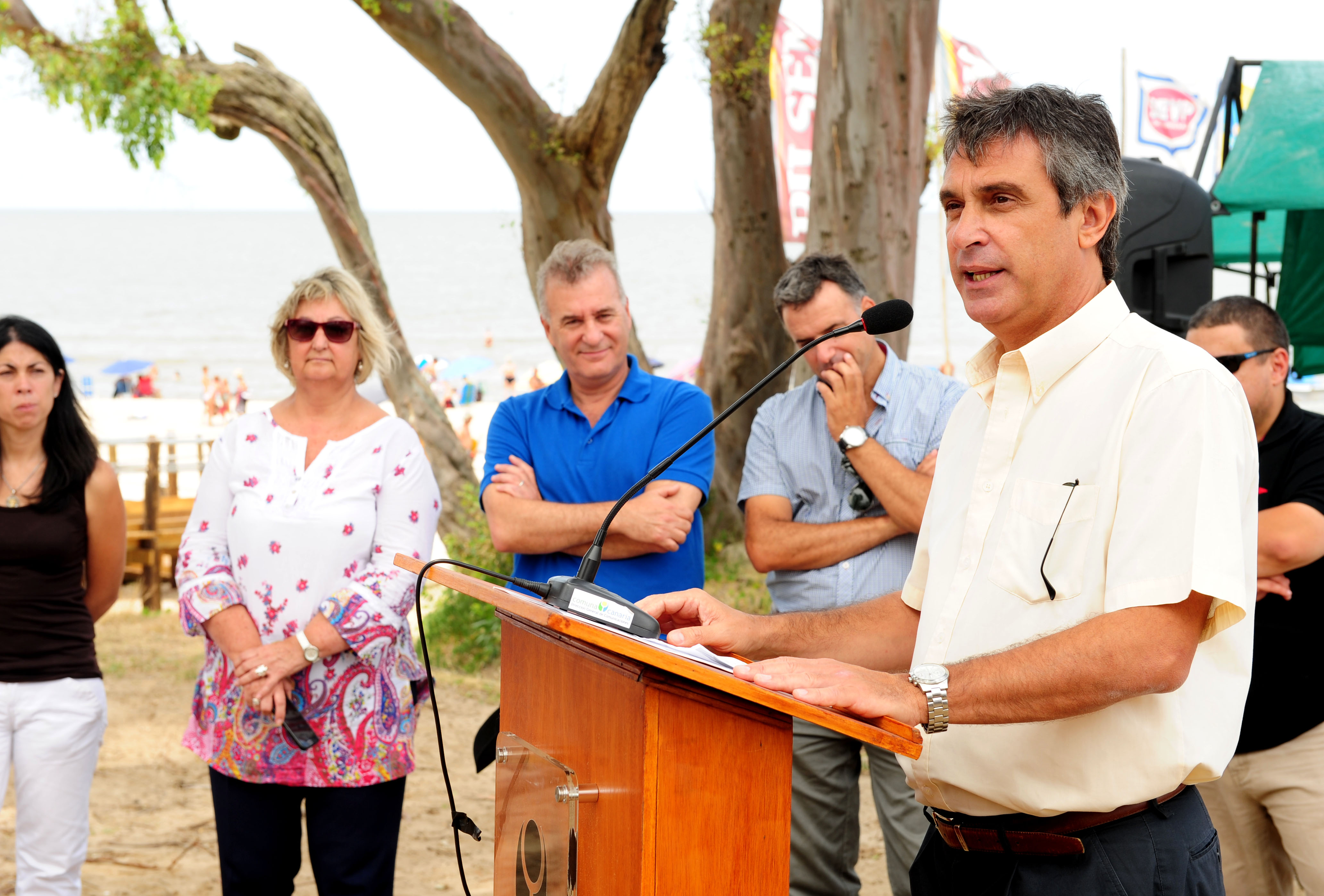 Director de OPP, Álvaro García haciendo uso de la palabra