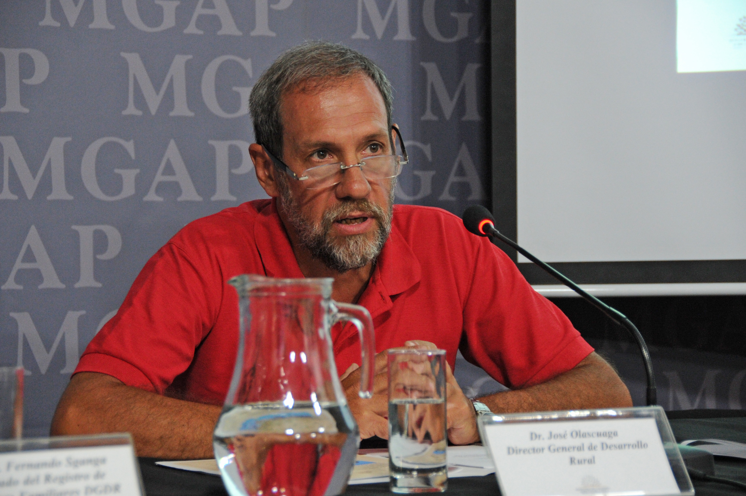 Conferencia de prensa en Ministerio de Ganadería, Agricultura y Pesca