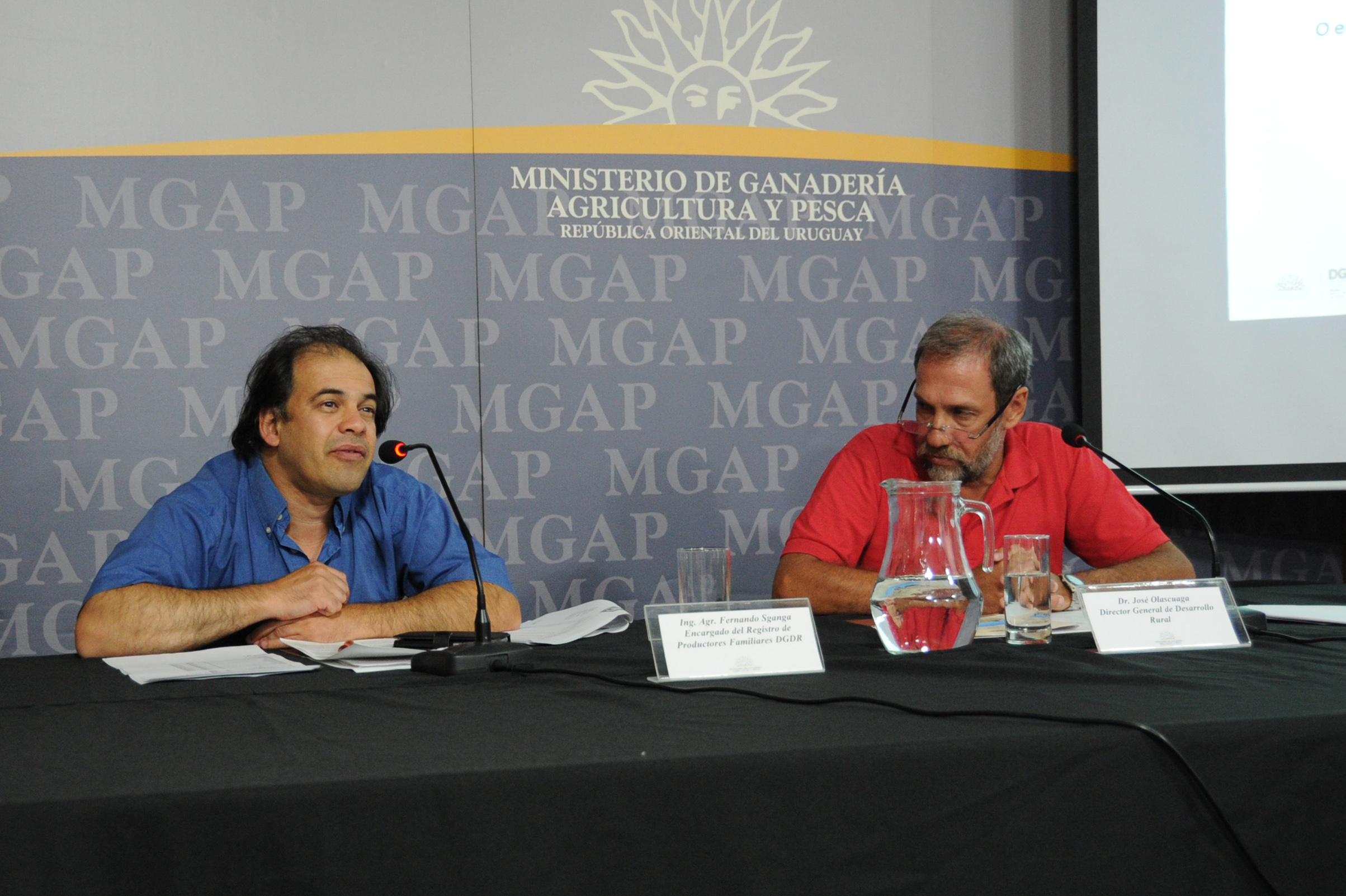 Conferencia de prensa en Ministerio de Ganadería, Agricultura y Pesca