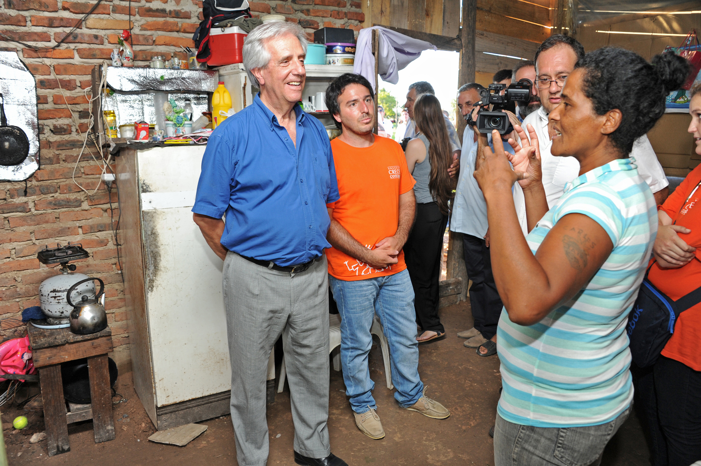 Presidente Tabaré Vázquez visita la Cooperativa Unidos por la Clasificación