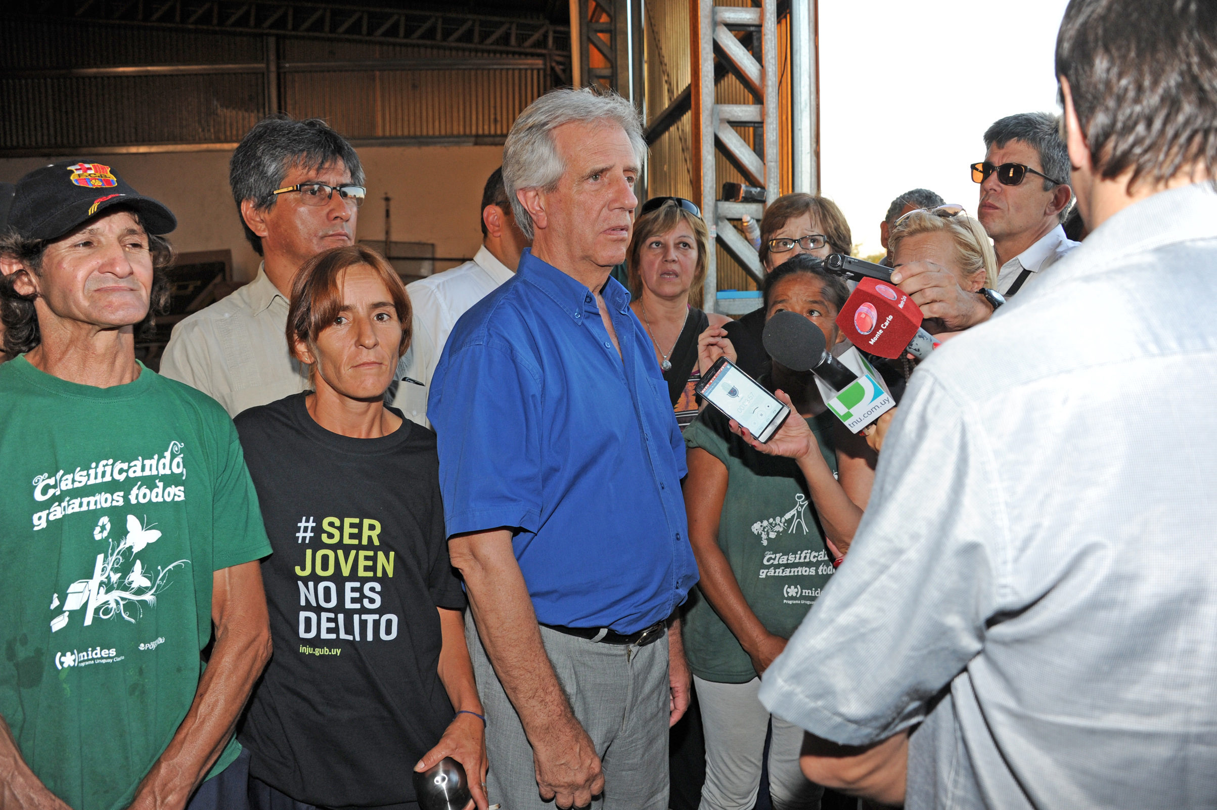 Presidente Tabaré Vázquez visita la Cooperativa Unidos por la Clasificación