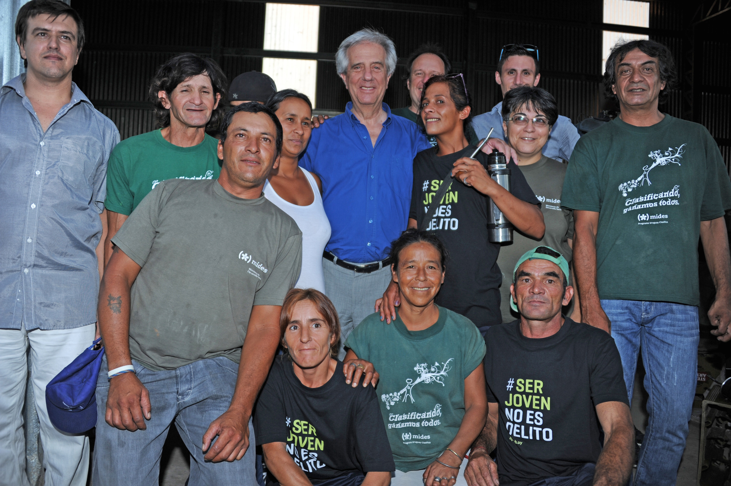 Presidente Tabaré Vázquez visita la Cooperativa Unidos por la Clasificación