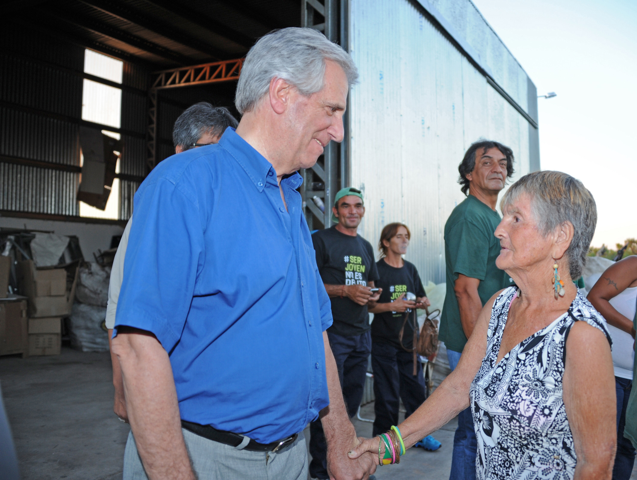 Presidente Tabaré Vázquez visita la Cooperativa Unidos por la Clasificación
