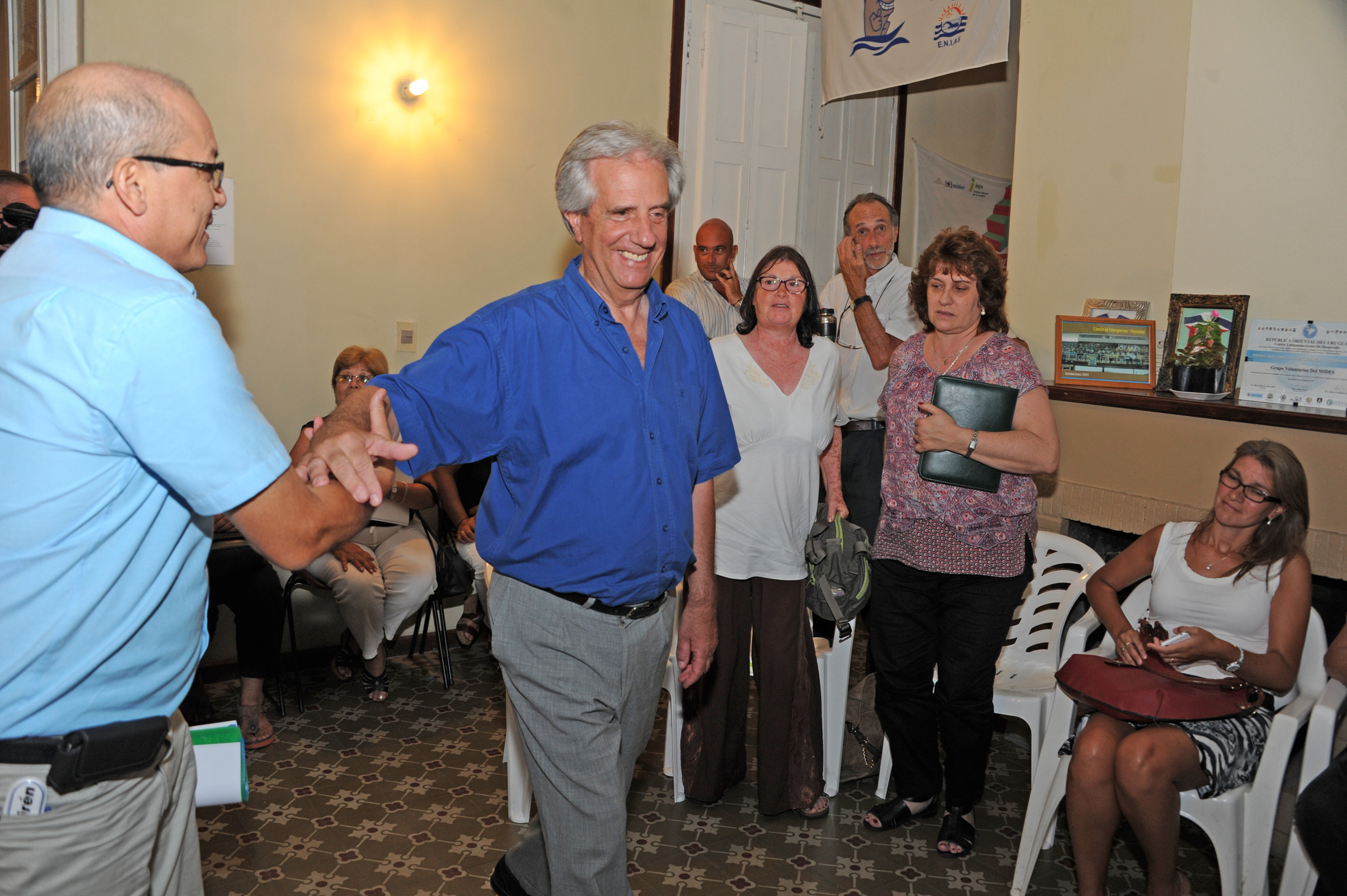 Presidente Tabaré Vázquez en local del MIDES