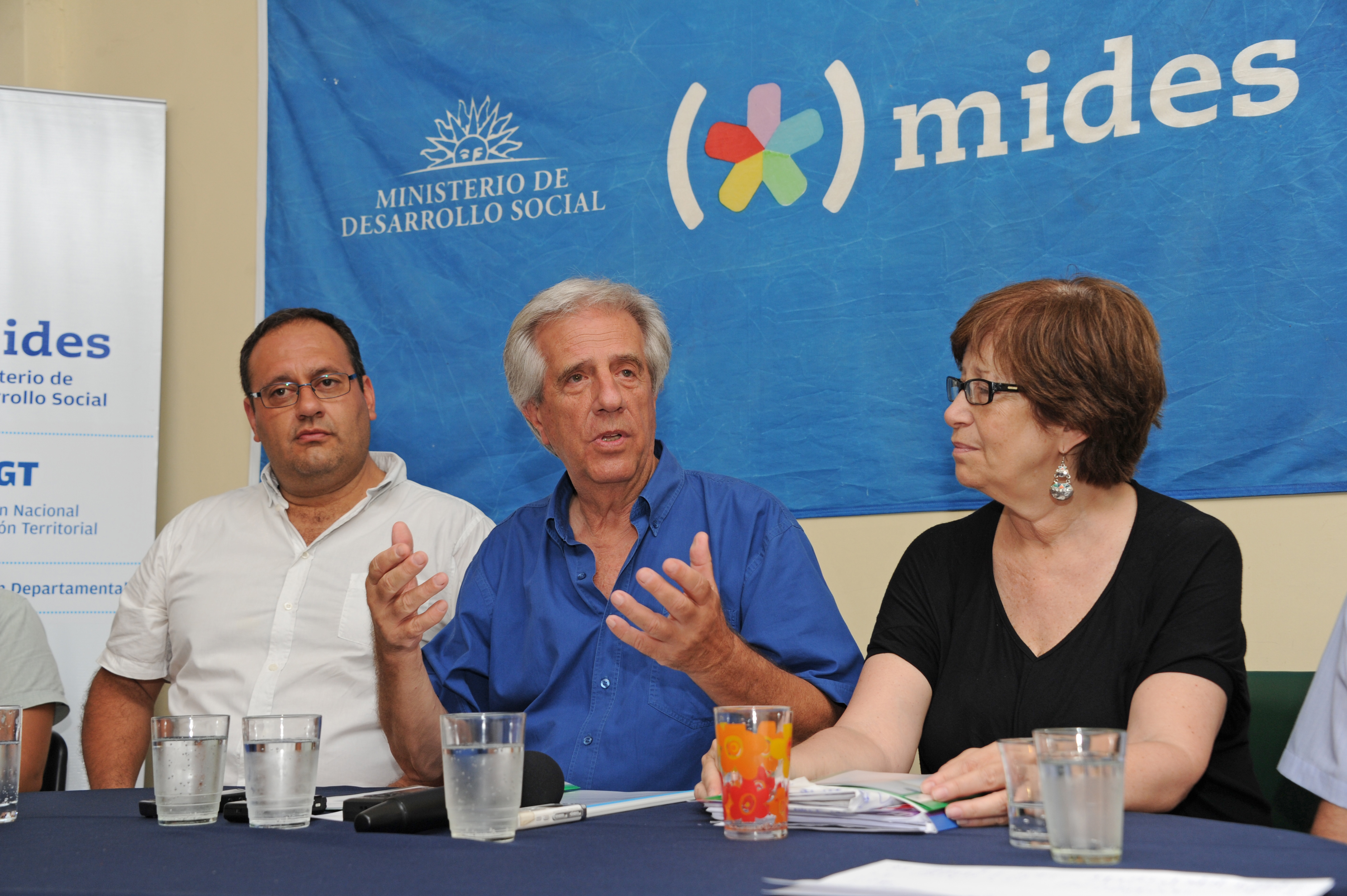 Presidente Tabaré Vázquez en local del MIDES