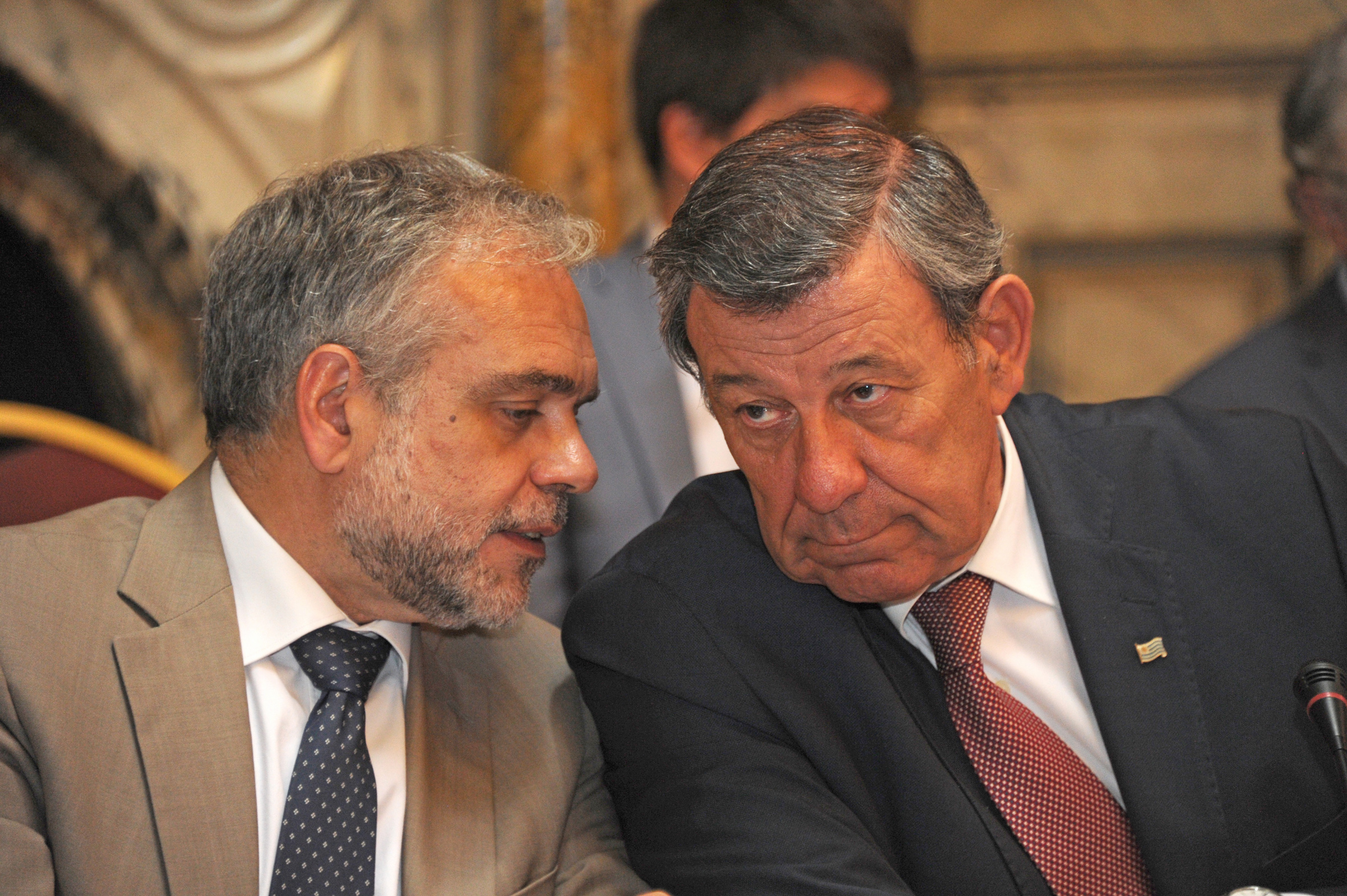 Cancela y Nin Novoa durante la reunión