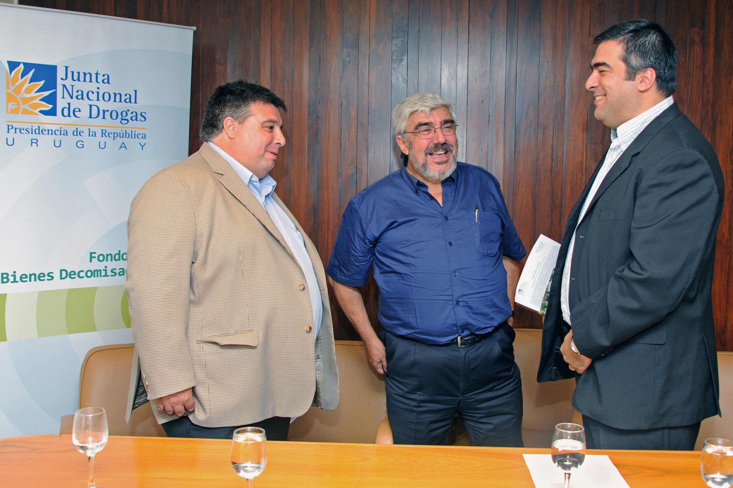 Milton Romani (JND), en diálogo con Carlos Inzaurralde y Roberto Acosta