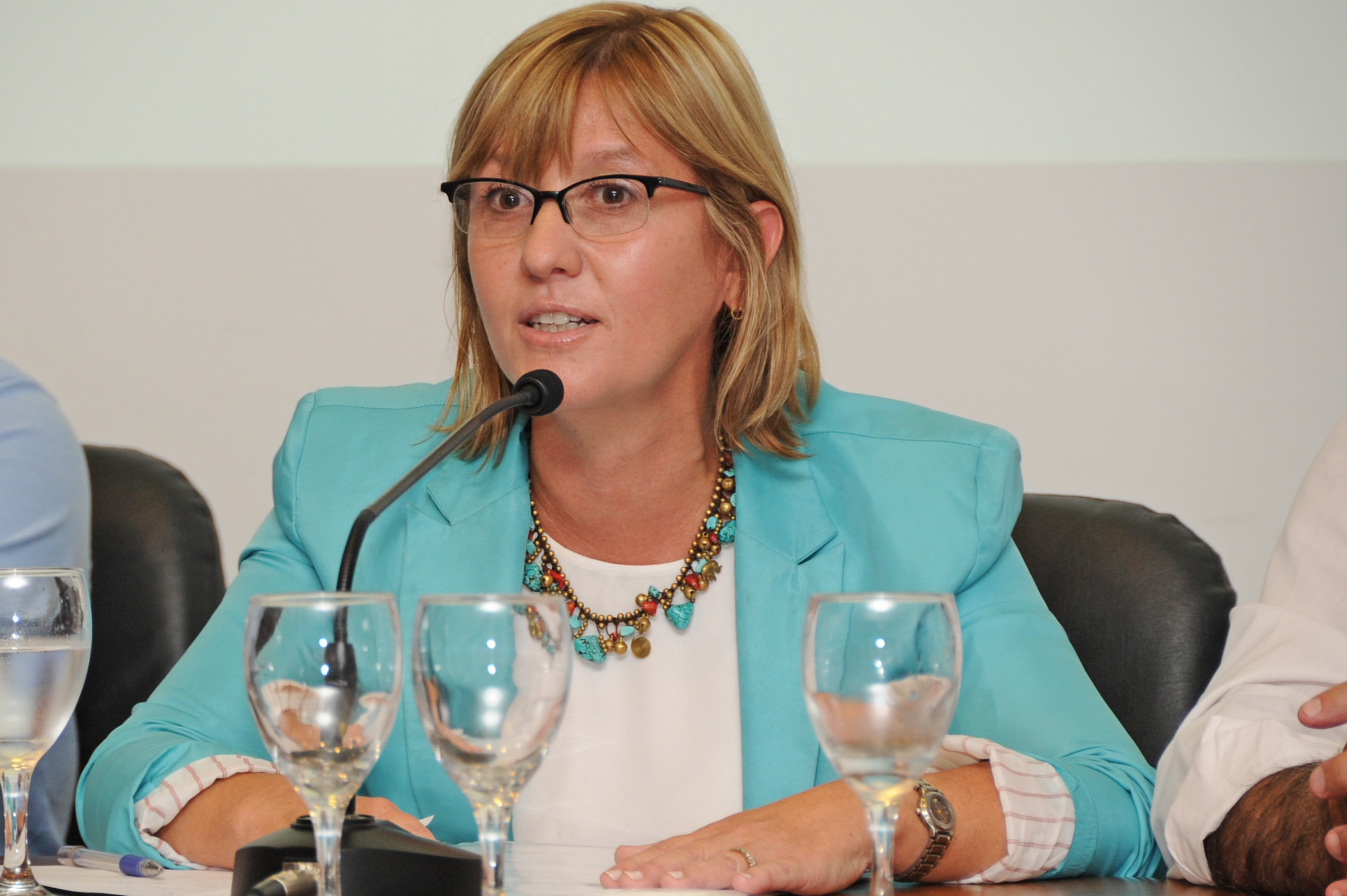 Subsecretaria del Ministerio de Salud Pública, Cristina Lustemberg, dirigiéndose a los presentes