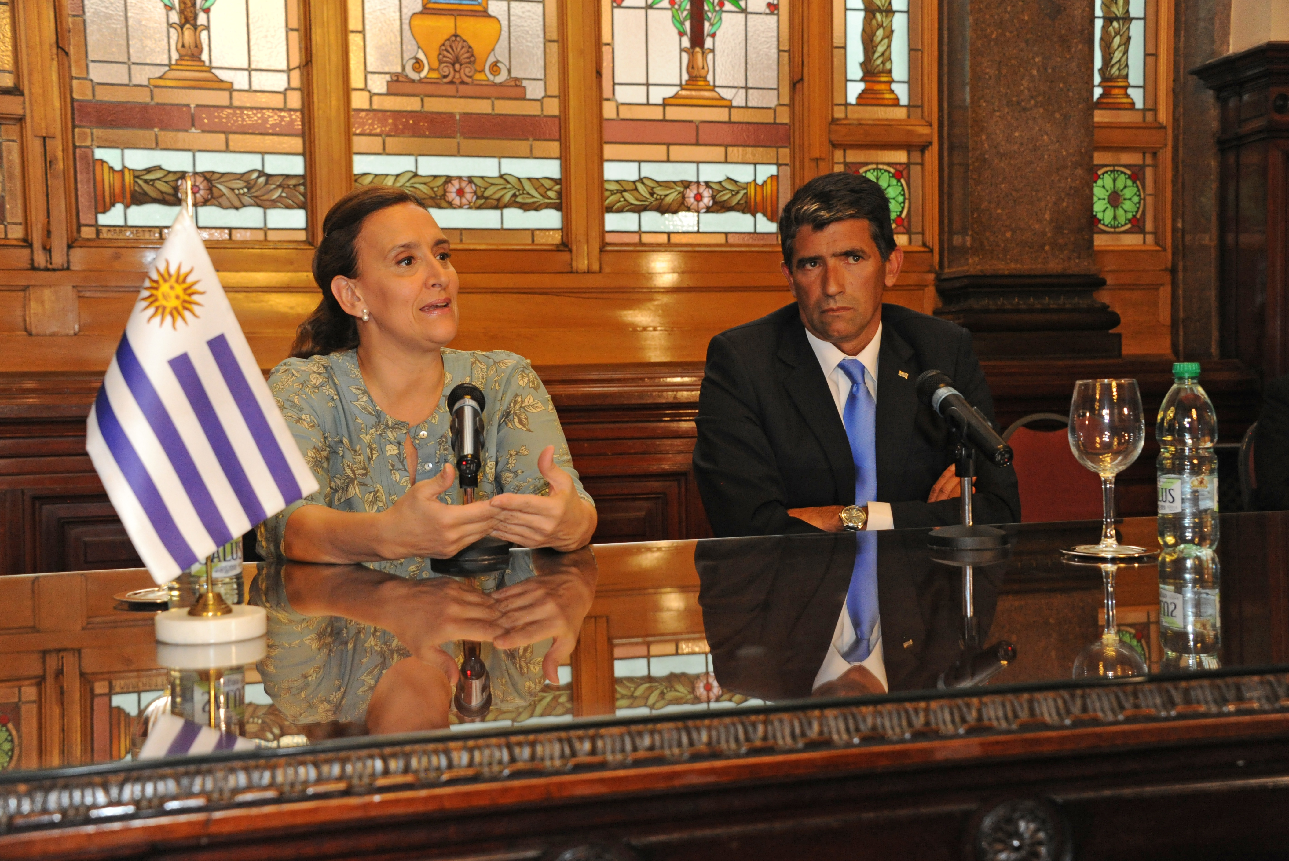 Vicepresidentes Raúl Sendic y Gabriela Michetti