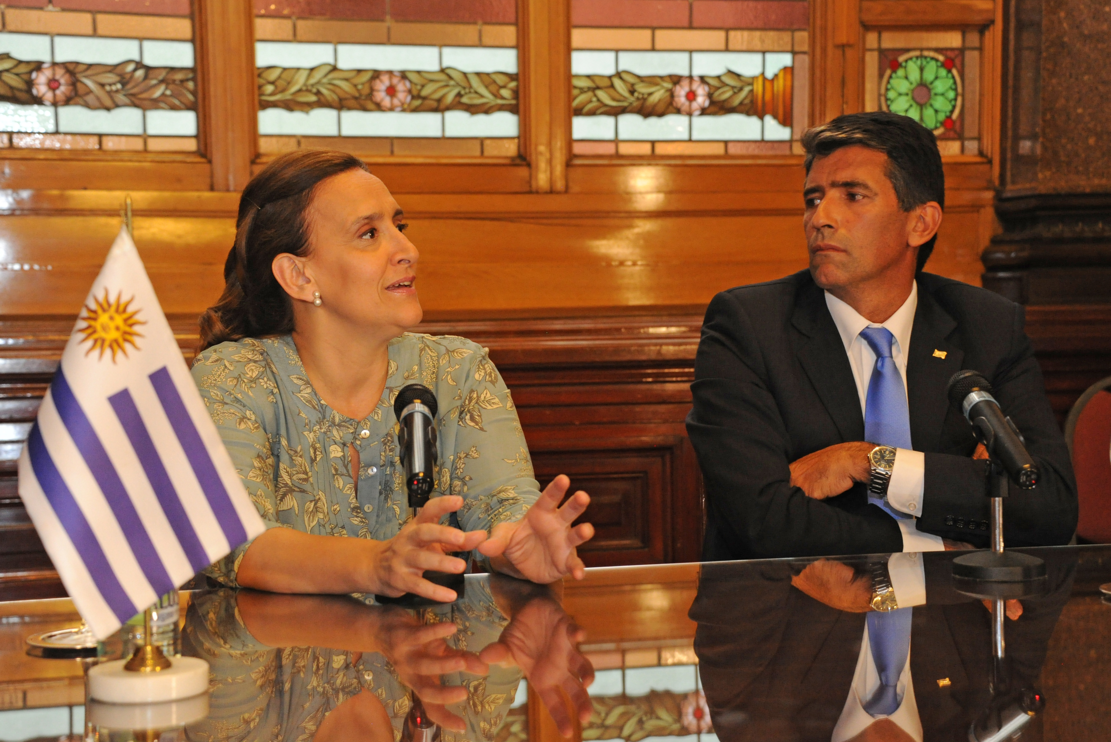 Vicepresidentes Raúl Sendic y Gabriela Michetti