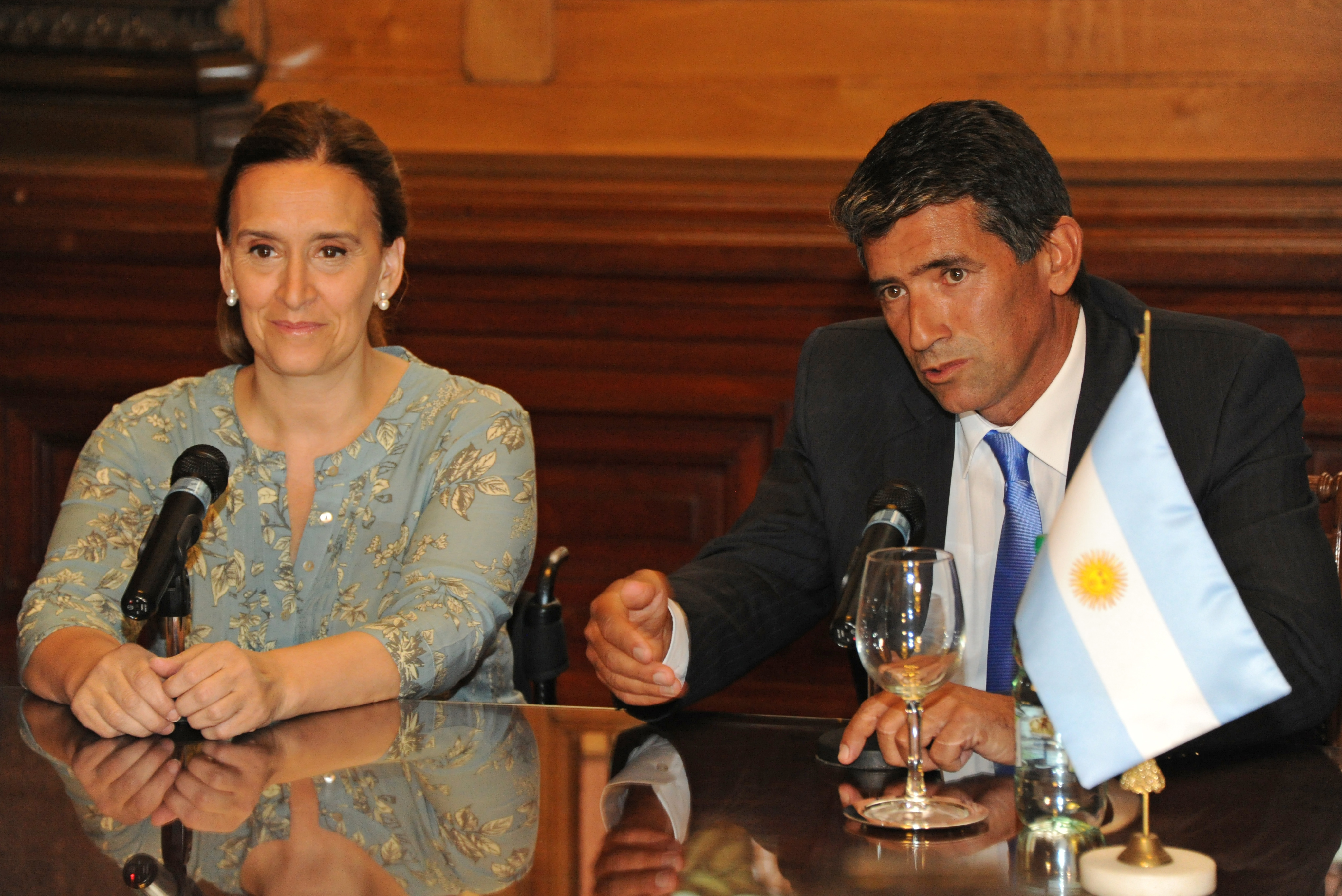 Vicepresidentes Raúl Sendic y Gabriela Michetti
