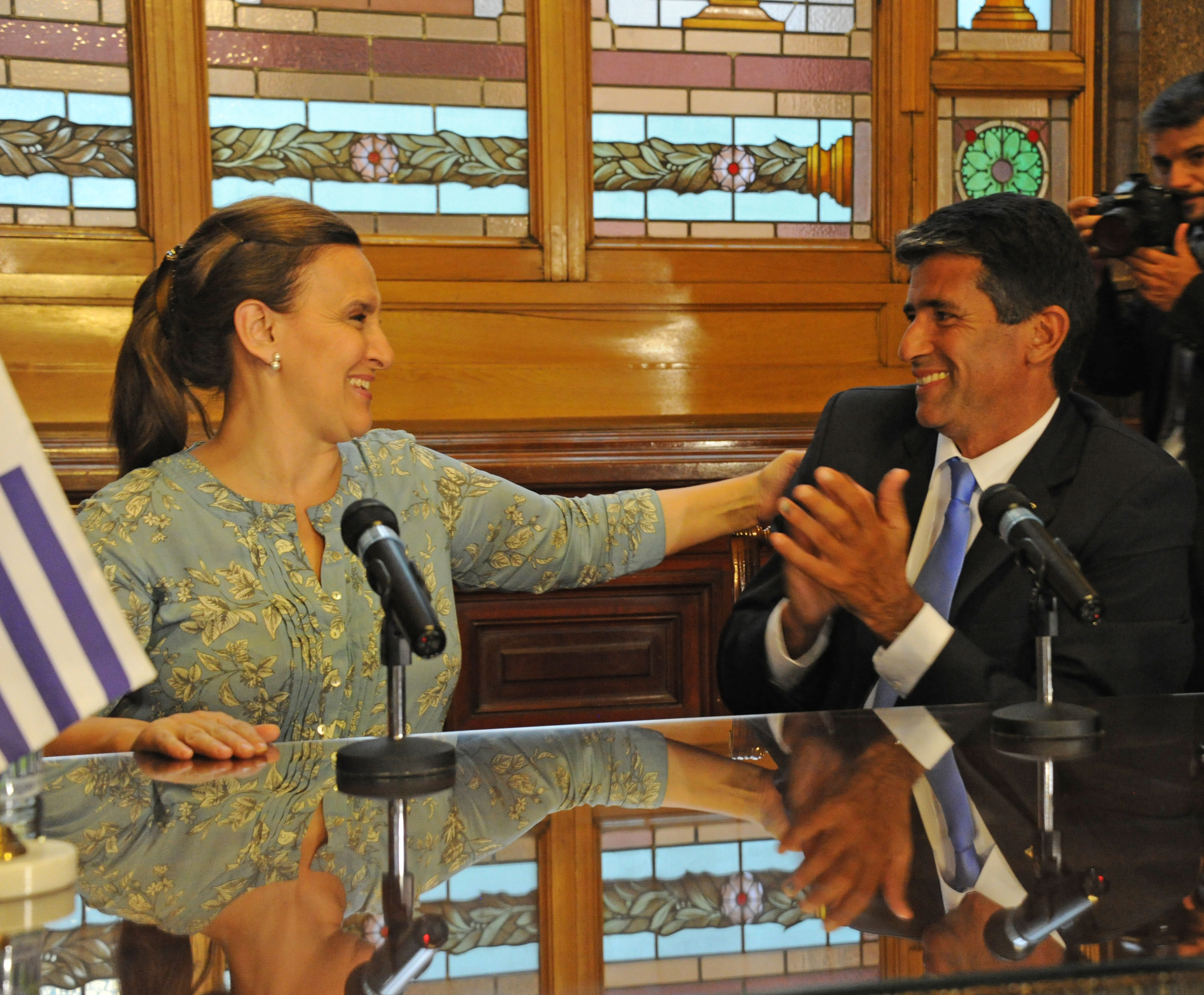 Vicepresidentes Raúl Sendic y Gabriela Michetti