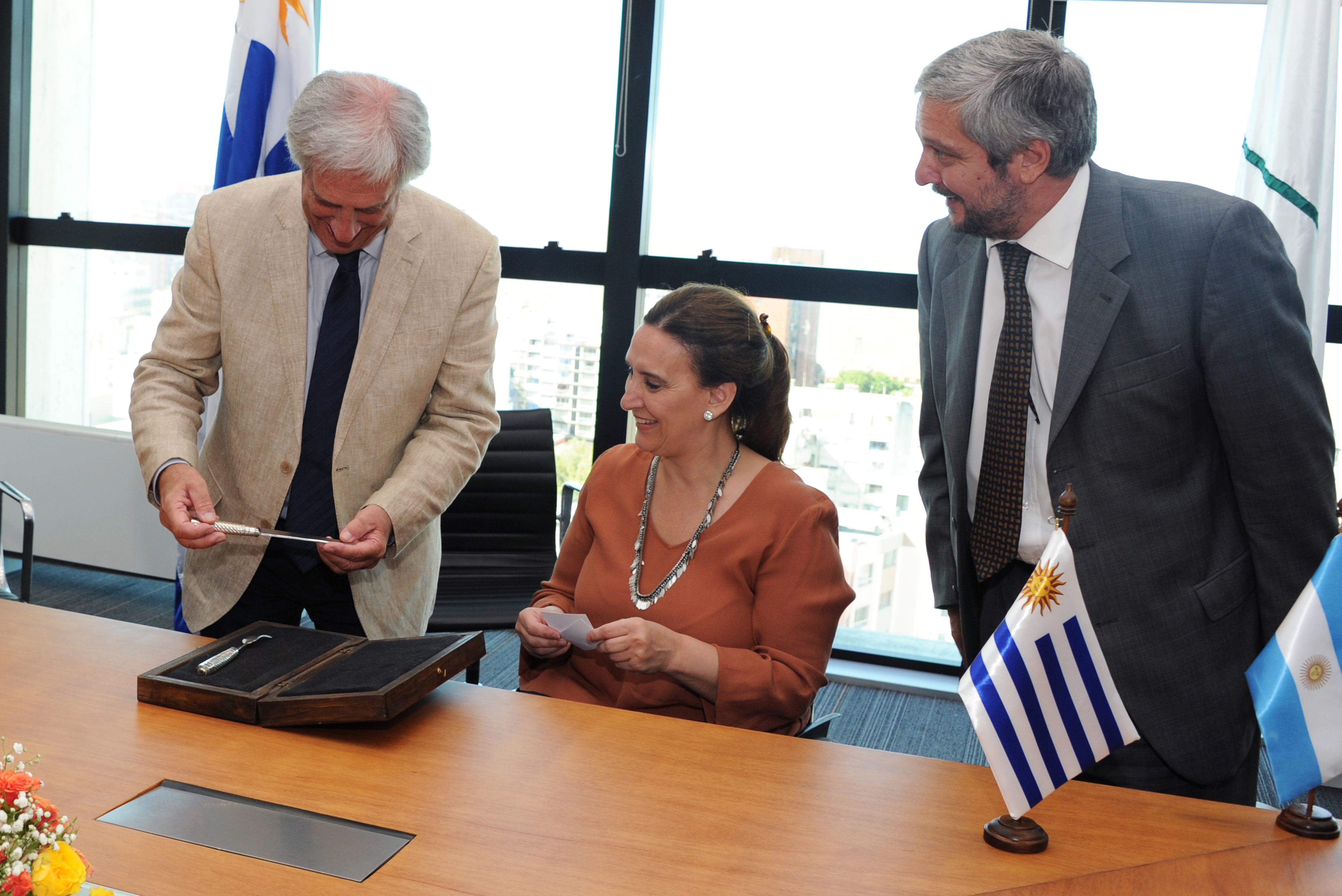Presidente Vázquez recibió a Gabriela Michetti, Vicepresidenta de la República Argentina