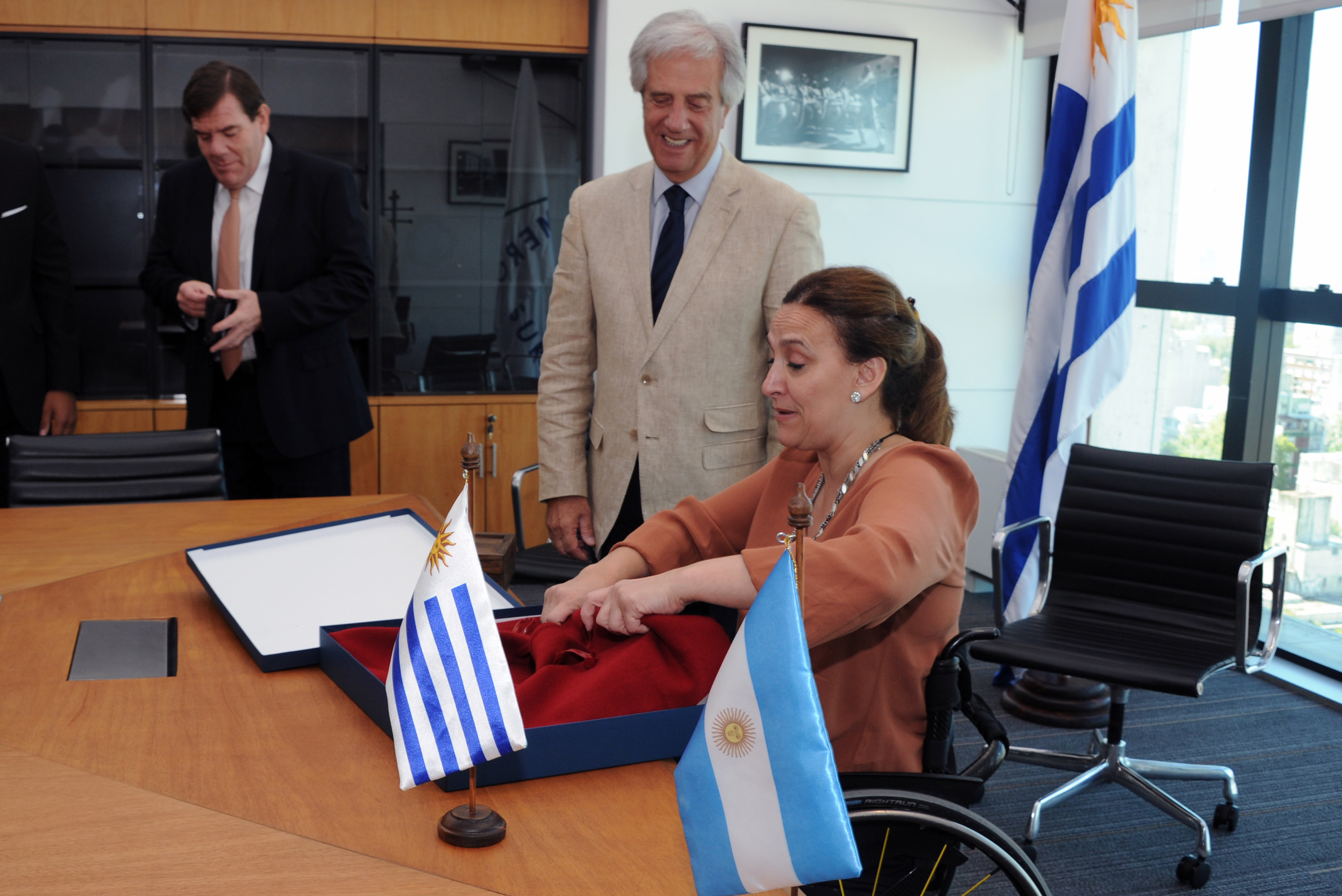 Presidente Vázquez recibió a Gabriela Michetti, Vicepresidenta de la República Argentina