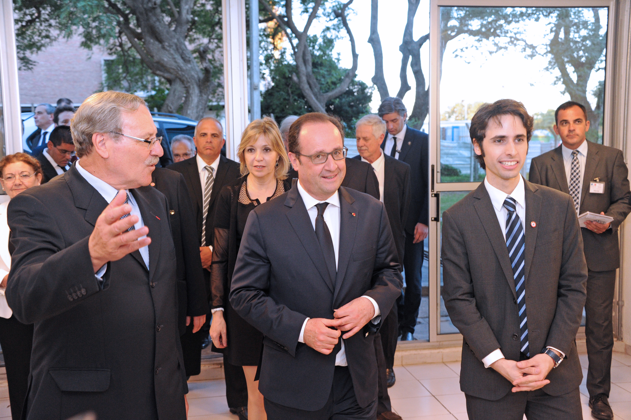 Ricardo Ehrlich junto al Presidente François Hollande