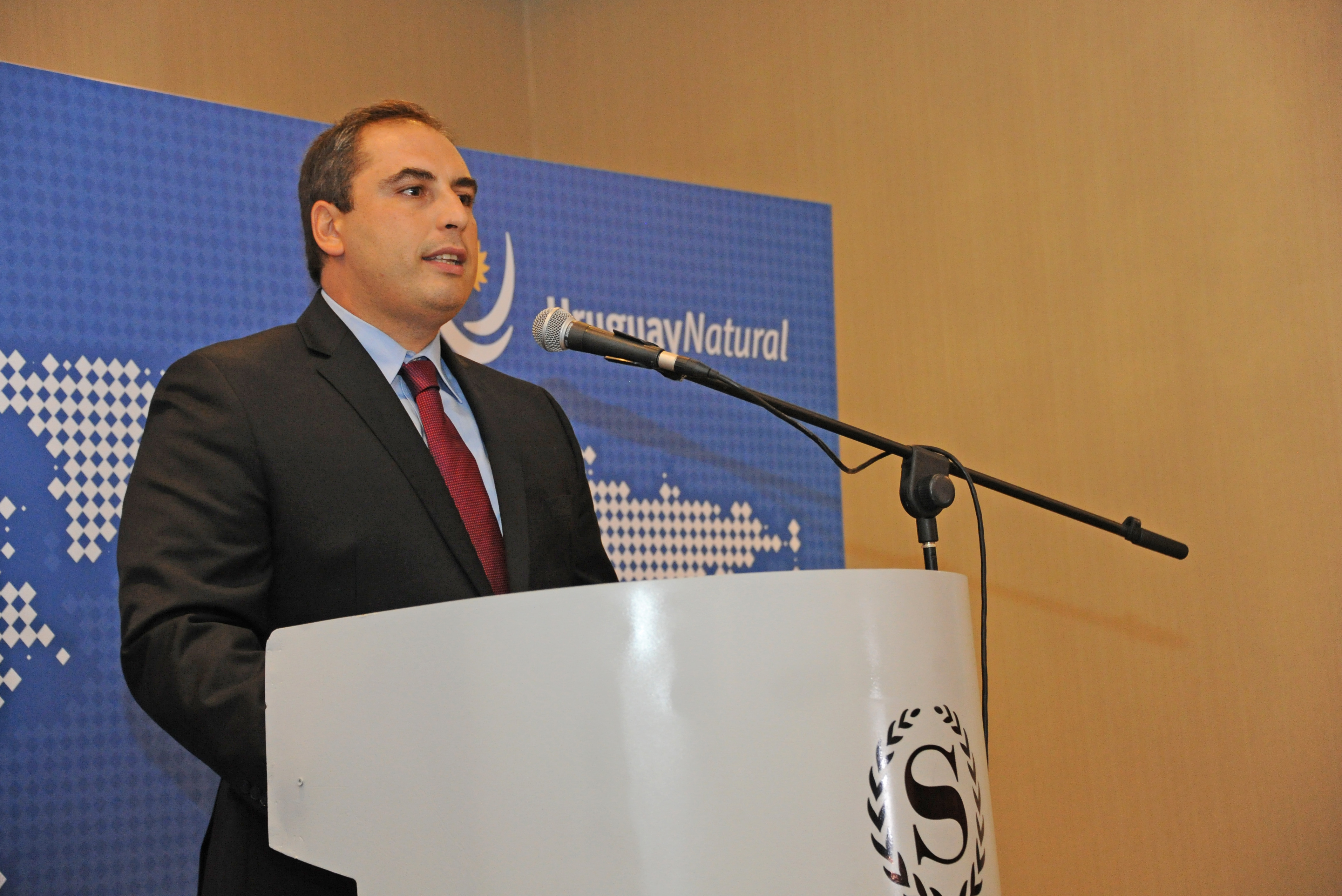 Subsecretario de Economía y Finanzas, Pablo Ferreri, durante su disertación