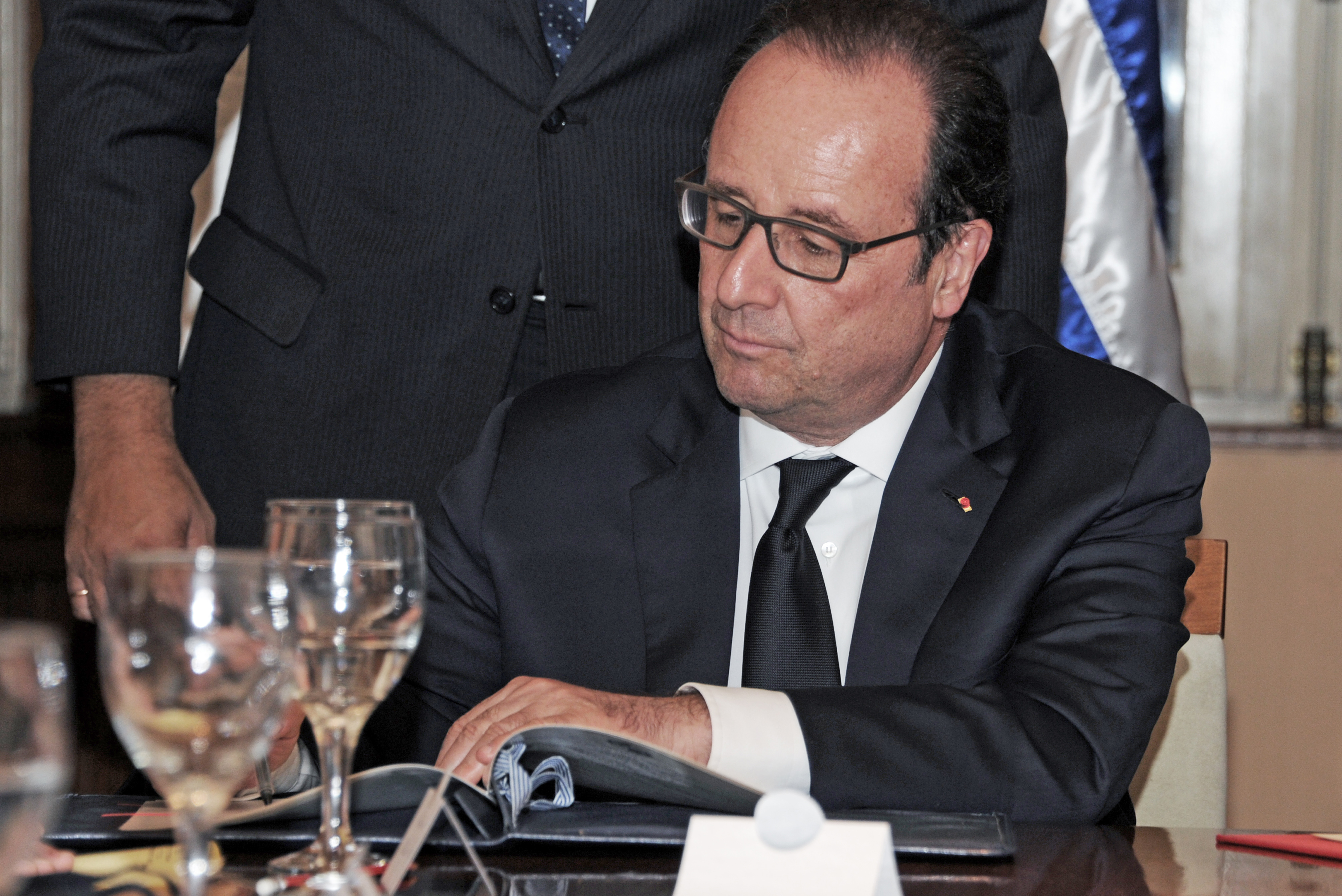 Tabaré Vázquez recibió a su par francés, Francoise Hollande