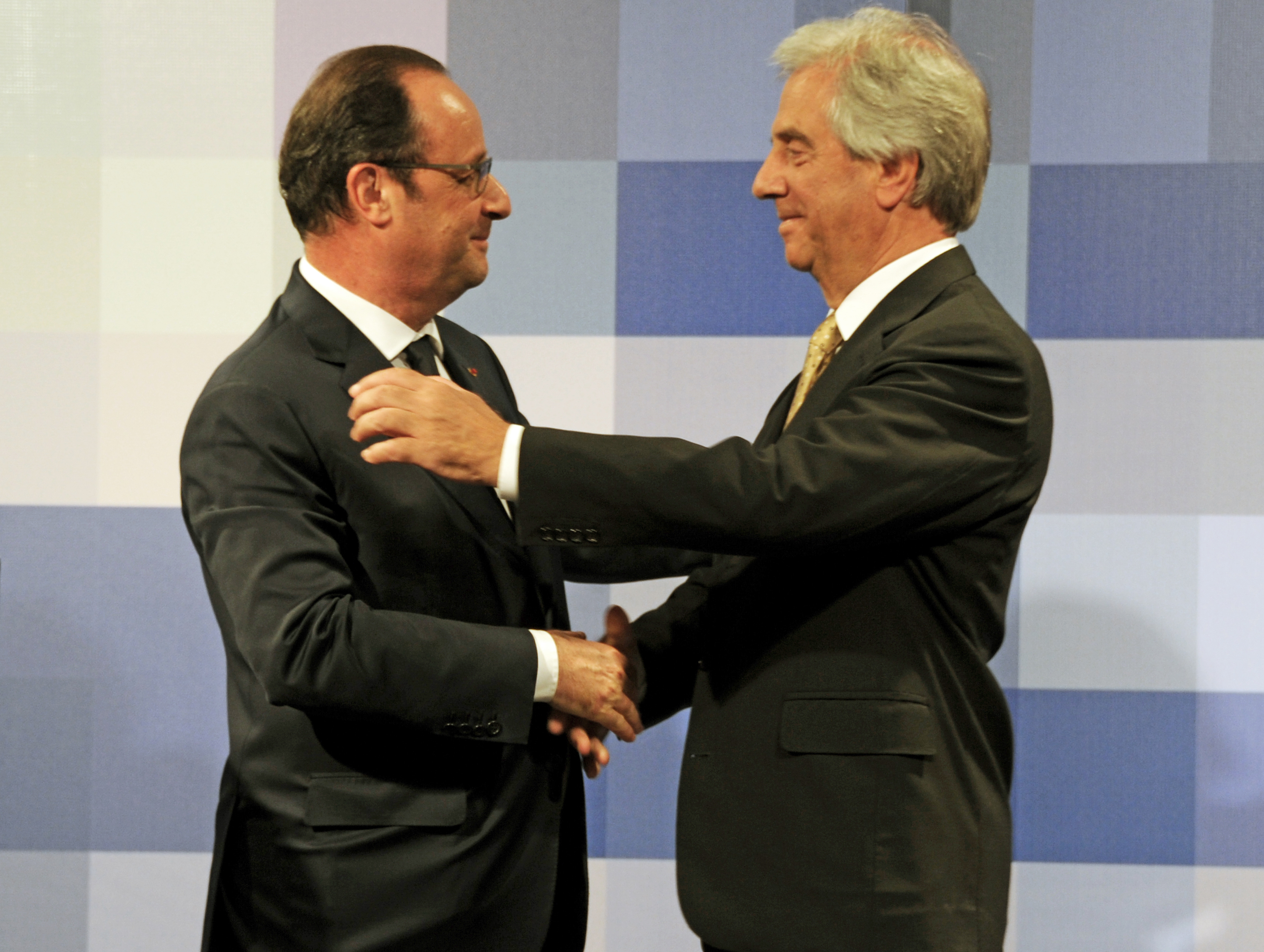 Tabaré Vázquez recibió a su par francés, Francoise Hollande