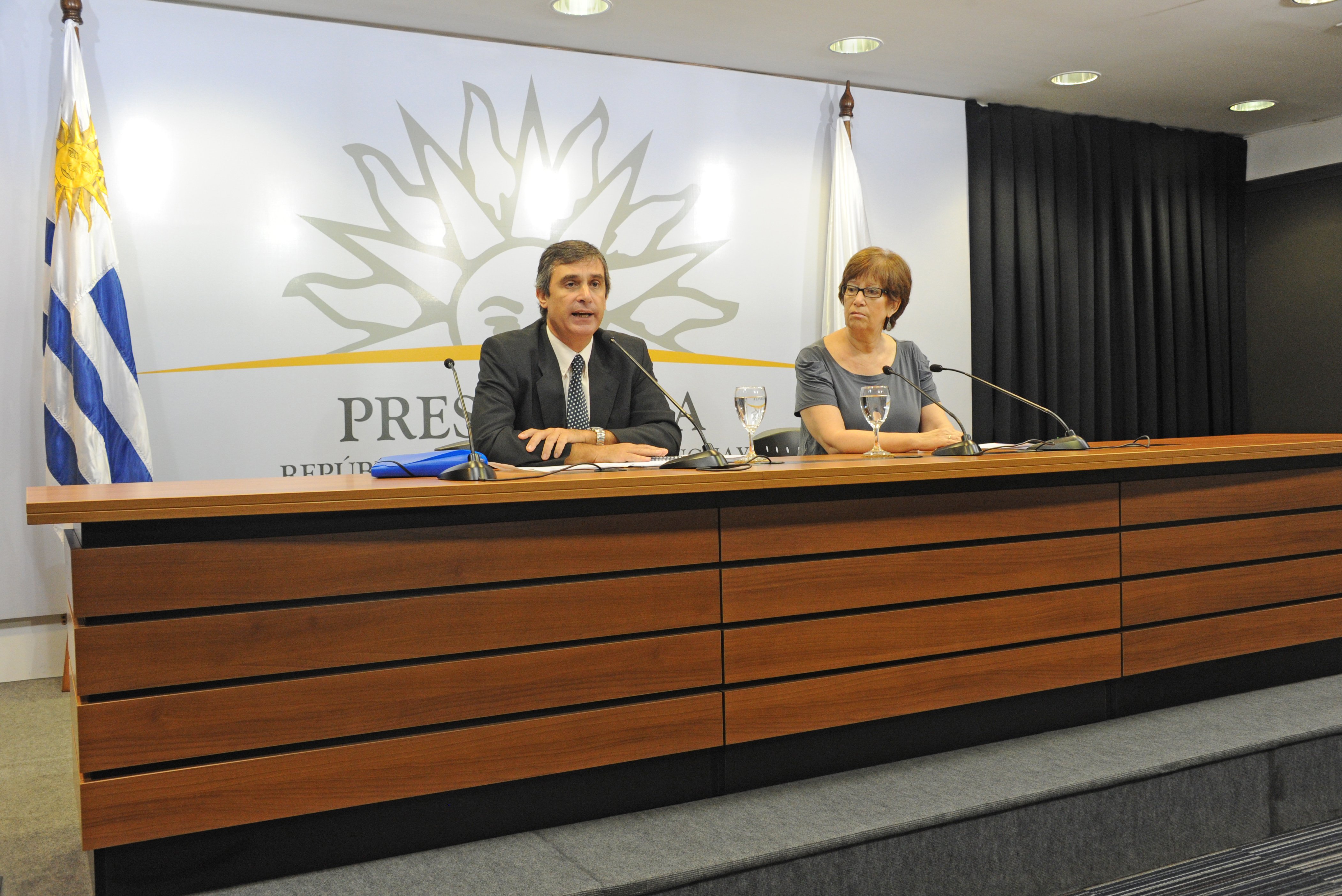 Álvaro García, director de la Oficina de Planeamiento y Presupuesto (OPP), haciendo uso de la palabra