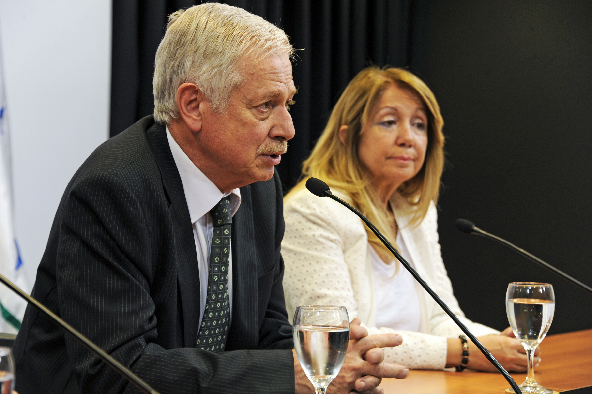 Ministro Jorge Basso, haciendo uso de la palabra