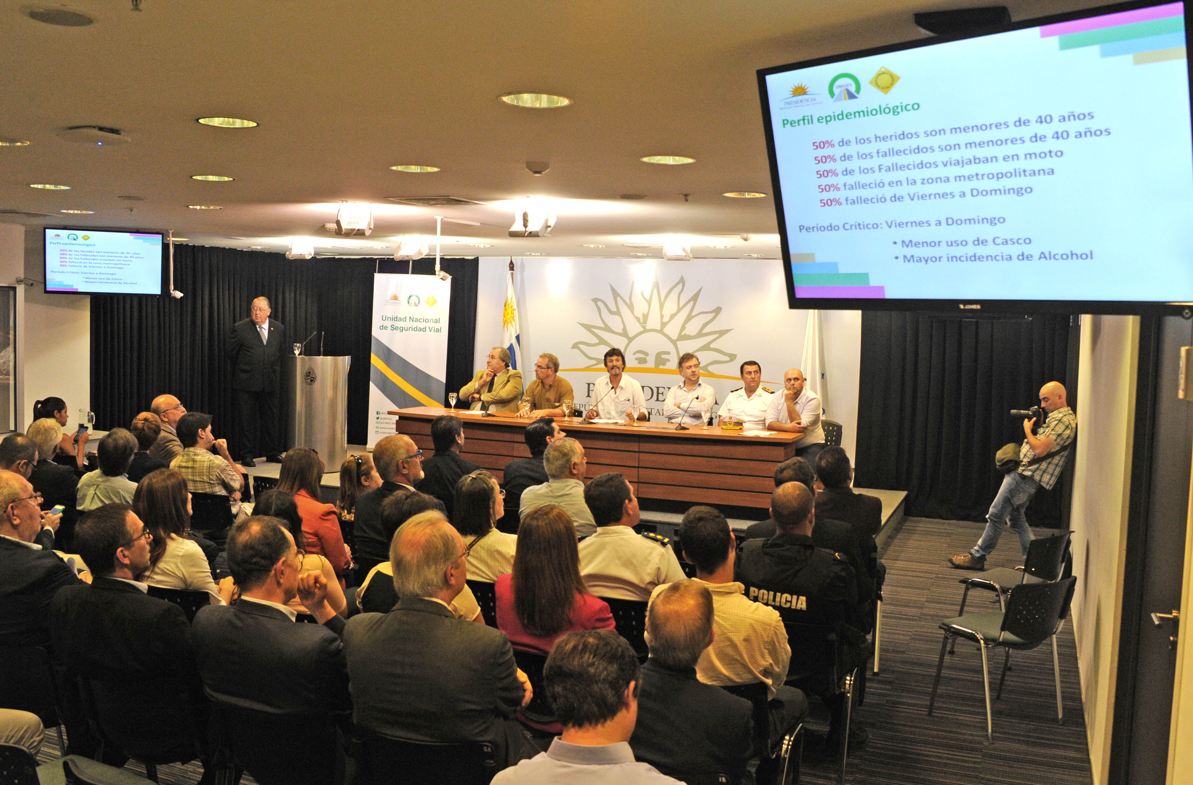 UNASEV realizó la presentación del Informe Anual de Siniestralidad Vial 2015