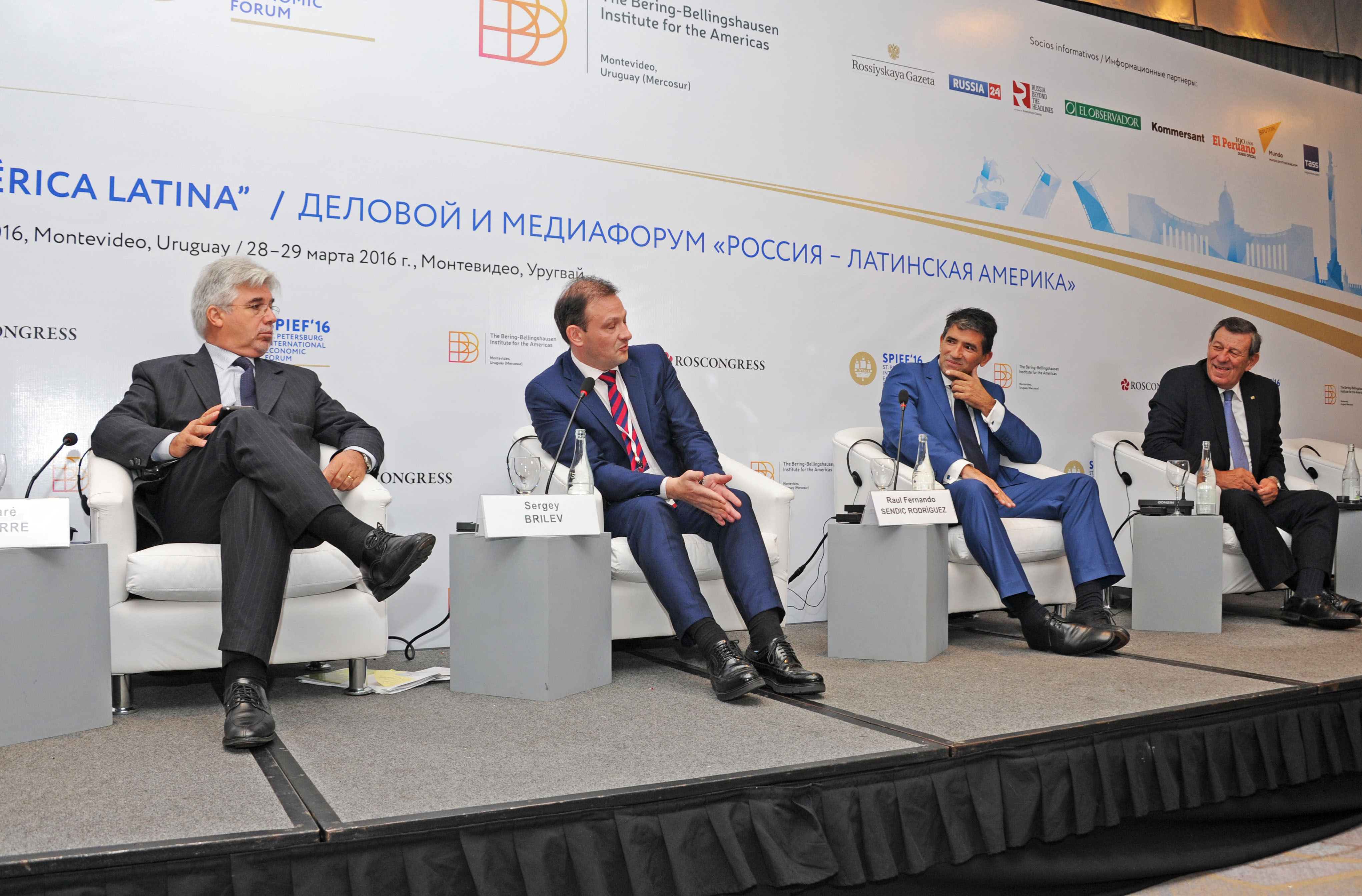 Raúl Sendic y Tabaré Aguerre participaron en Foro comercial Rusia - América Latina
