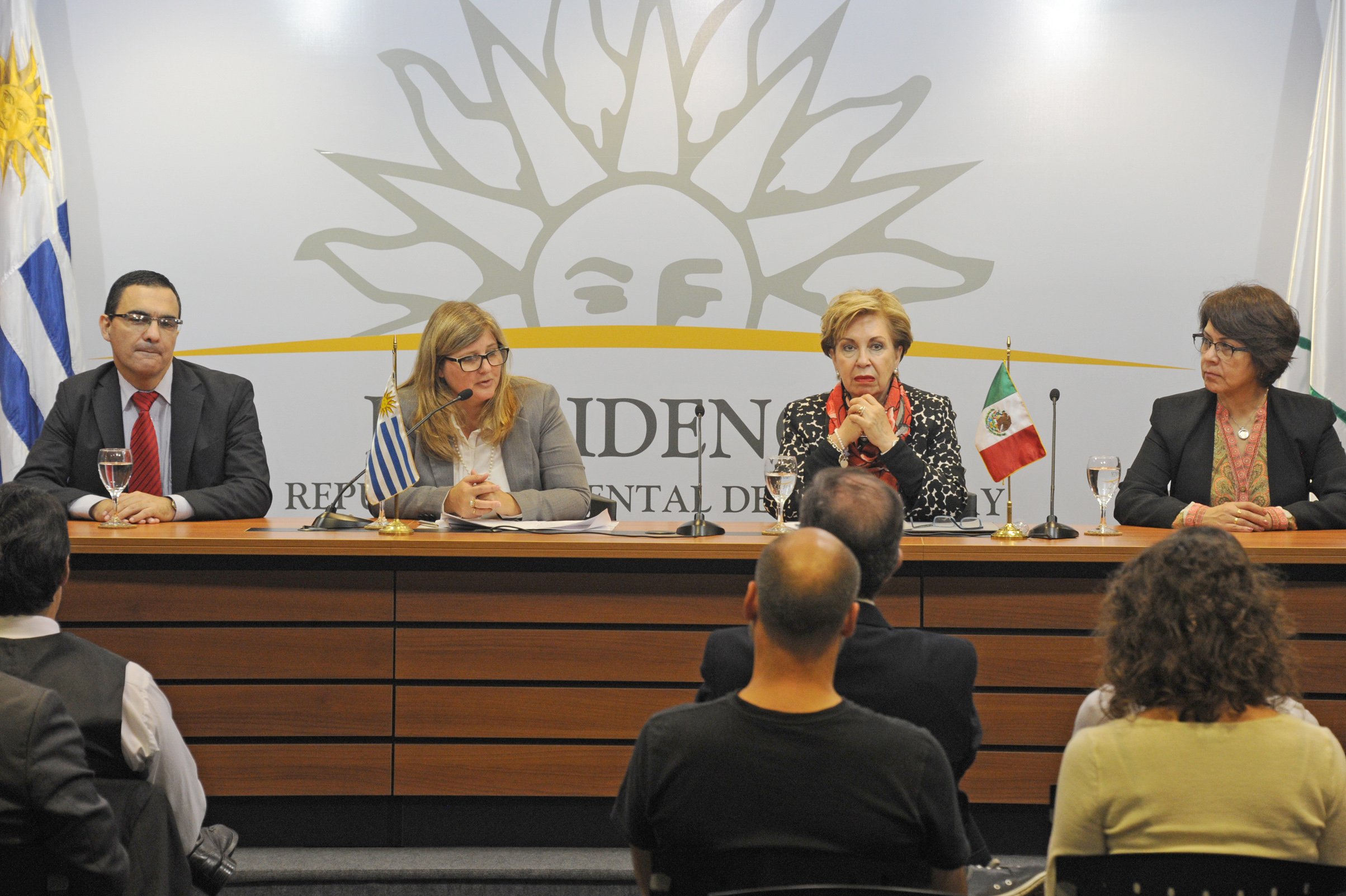 Directora ejecutiva de la AUCI, Andrea Vignolo, haciendo uso de la palabra