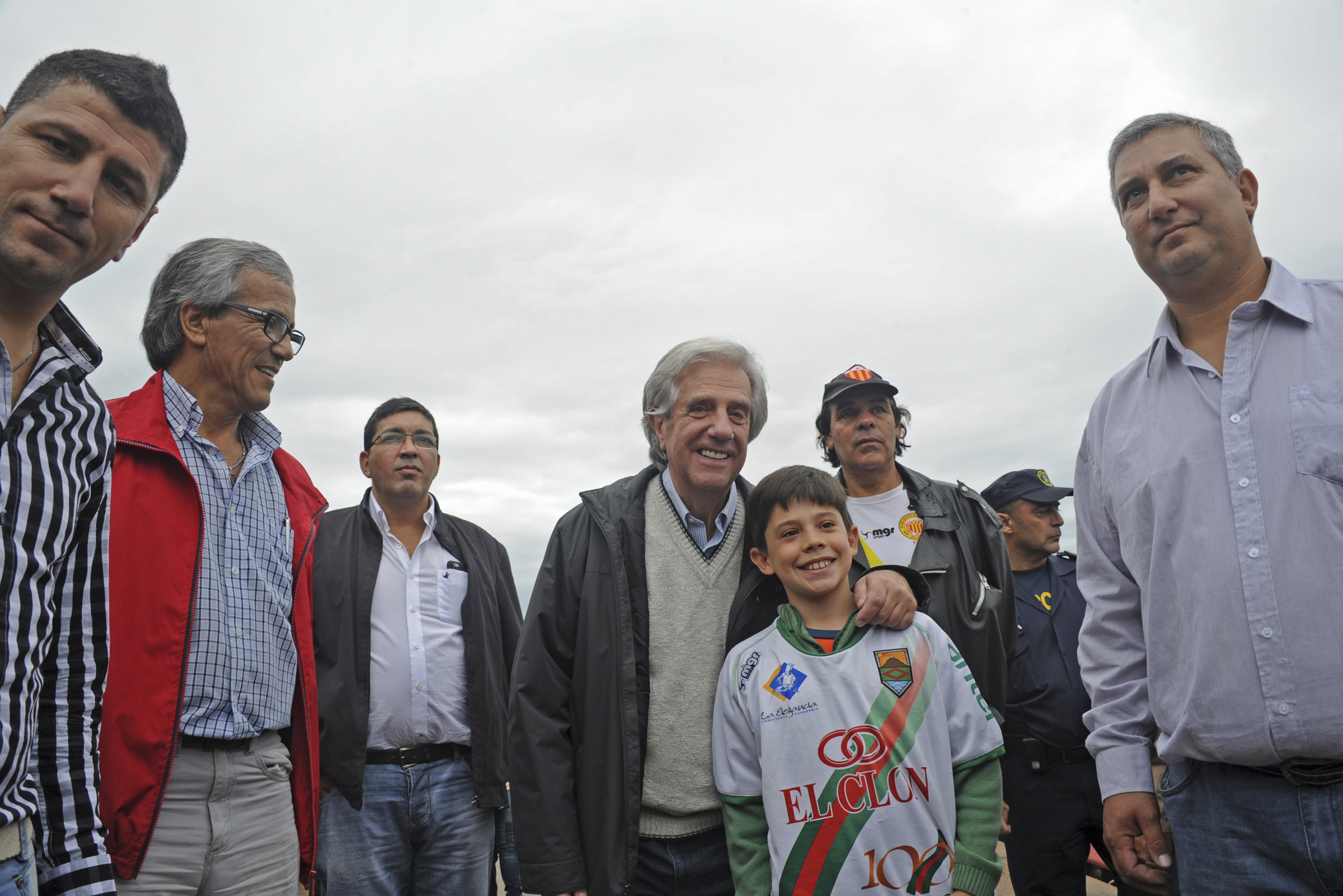 Presidente Vázquez junto a parciales de Rampla Juniors