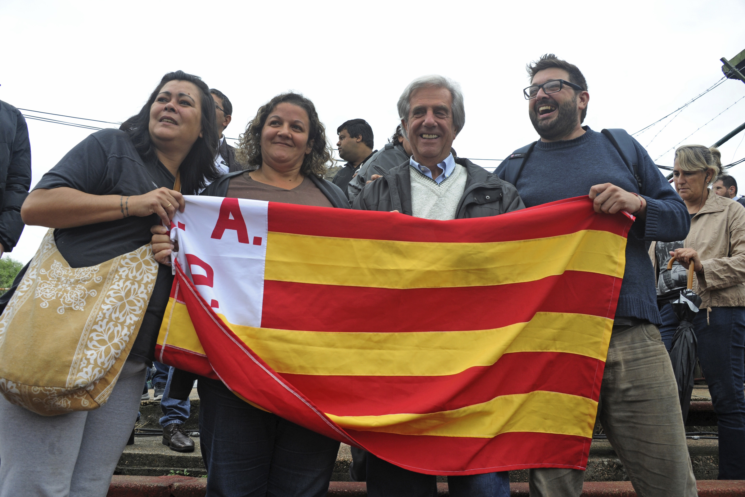 Vázquez junto a parciales de Progreso