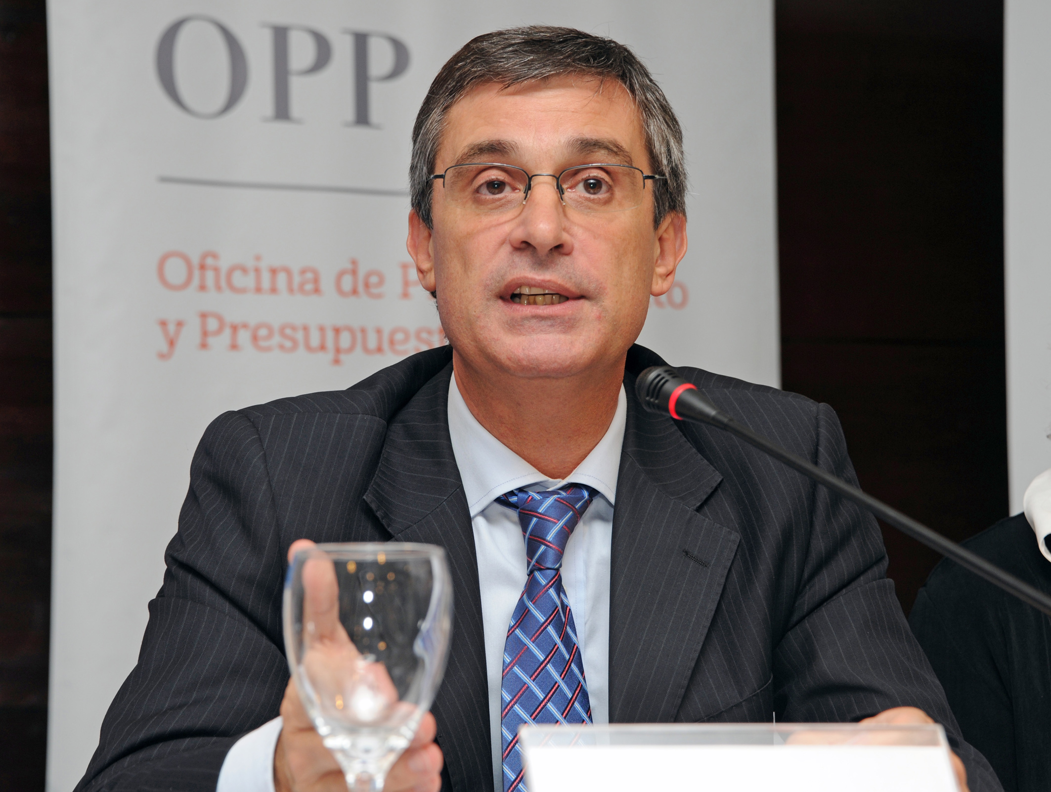 Director de la Oficina de Planeamiento y Presupuesto - OPP, Álvaro García, haciendo uso de la palabra