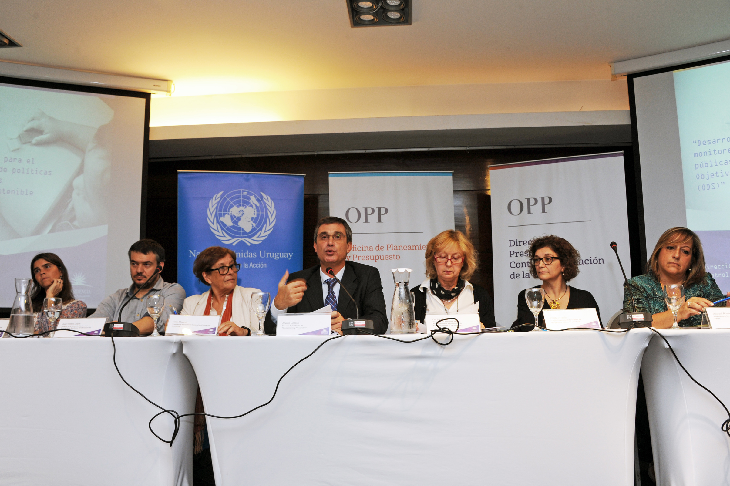 Director de la Oficina de Planeamiento y Presupuesto - OPP, Álvaro García, haciendo uso de la palabra