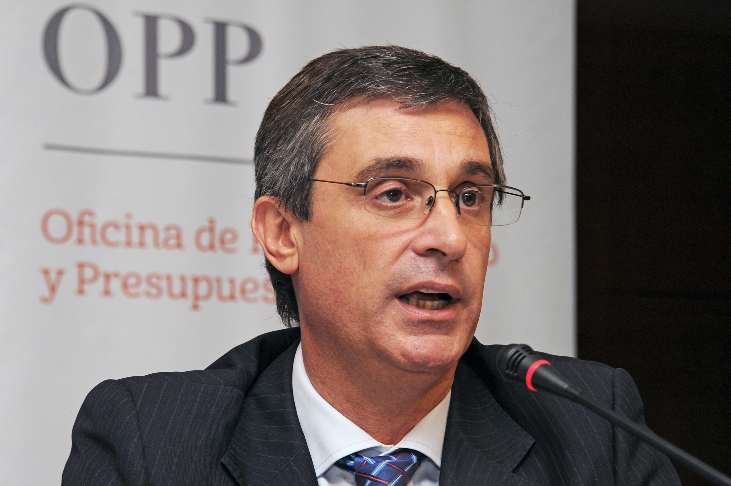 Director de la Oficina de Planeamiento y Presupuesto - OPP, Álvaro García, haciendo uso de la palabra