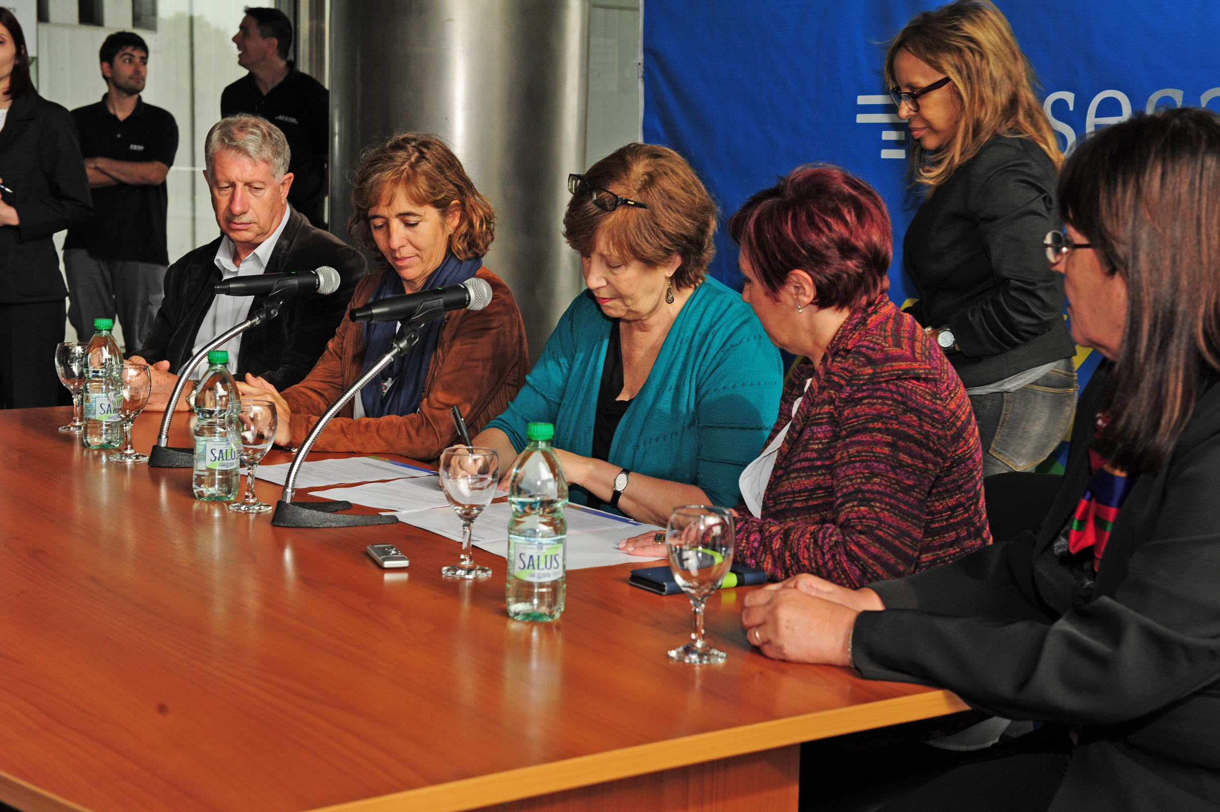 Ministra de Desarrollo Social, Marina Arismendi, durante la firma del convenio