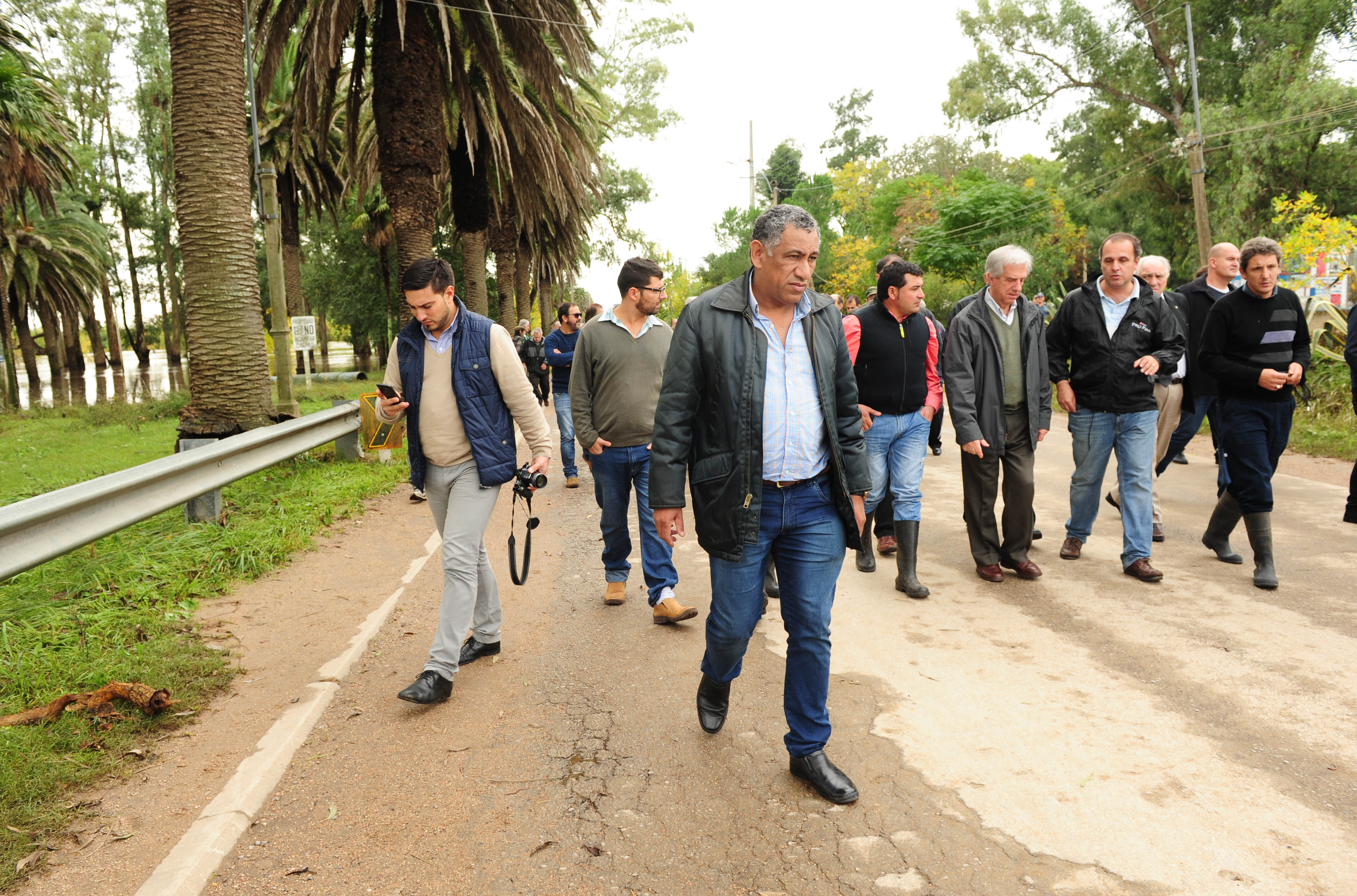 Vázquez en la recorrida