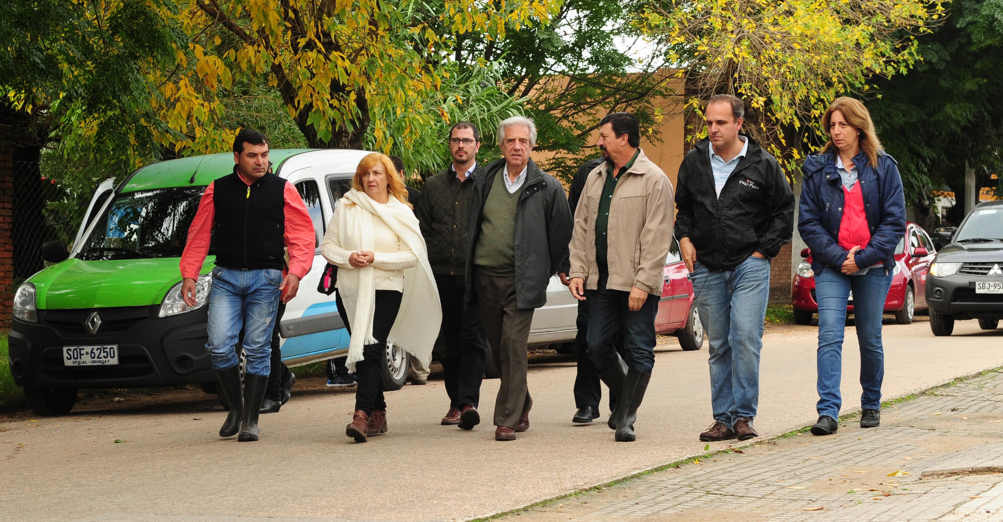 Vázquez en la recorrida
