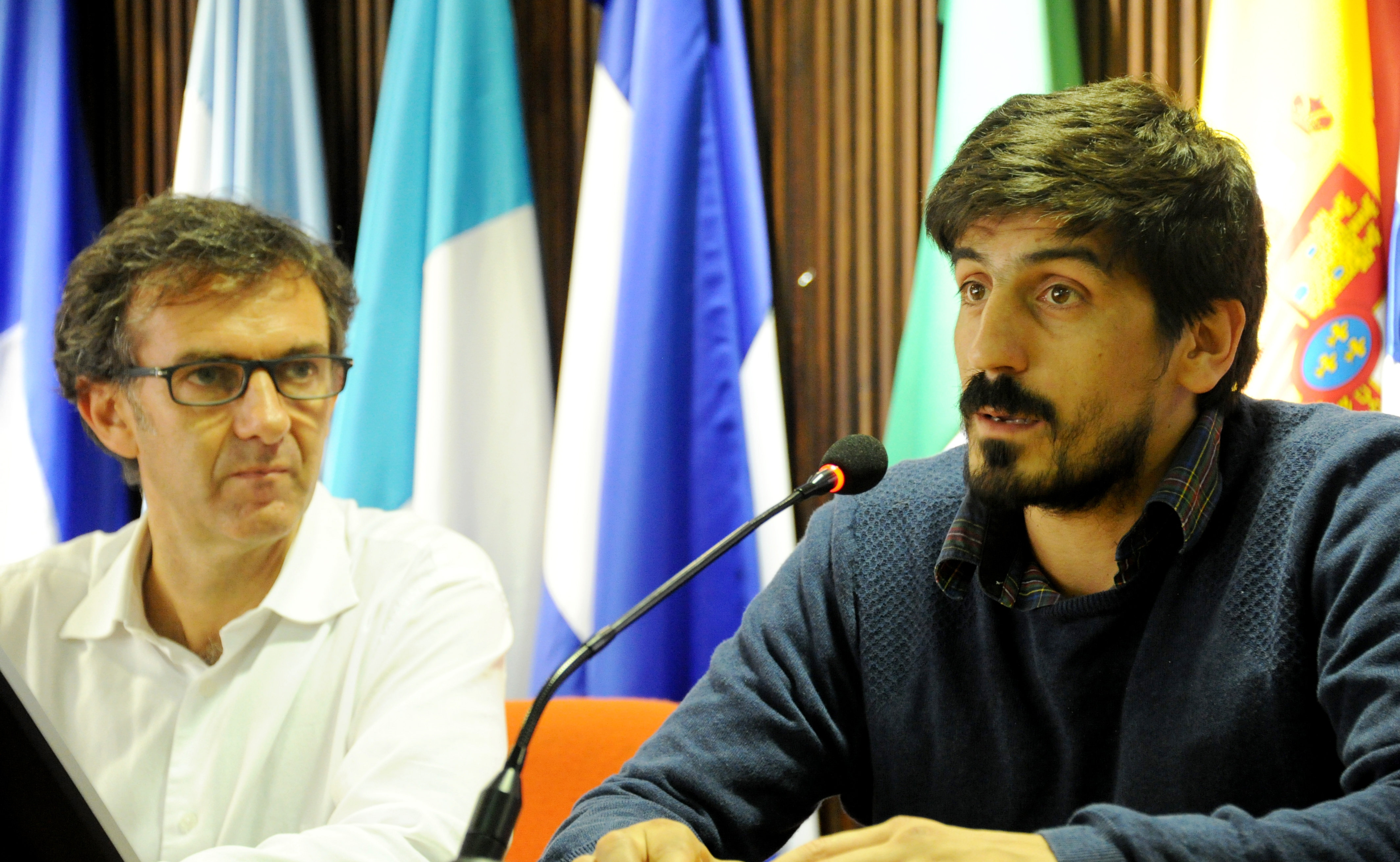 Encargado de la comisión sectorial de población, Pablo Álvarez y representante del Fondo de Población de Naciones Unidas, Juan José Calvo