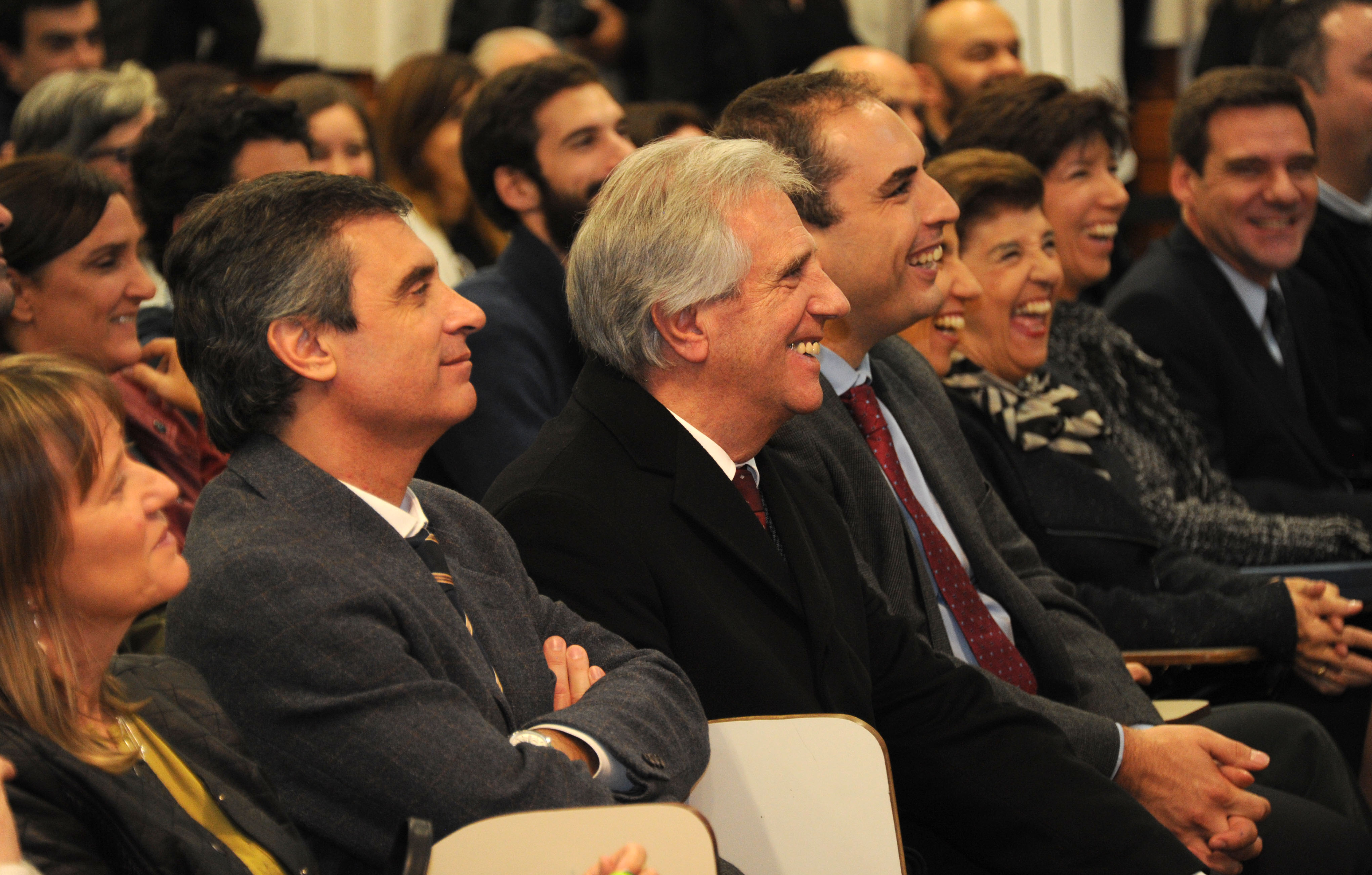García, Vázquez y Ferreri entre el publico