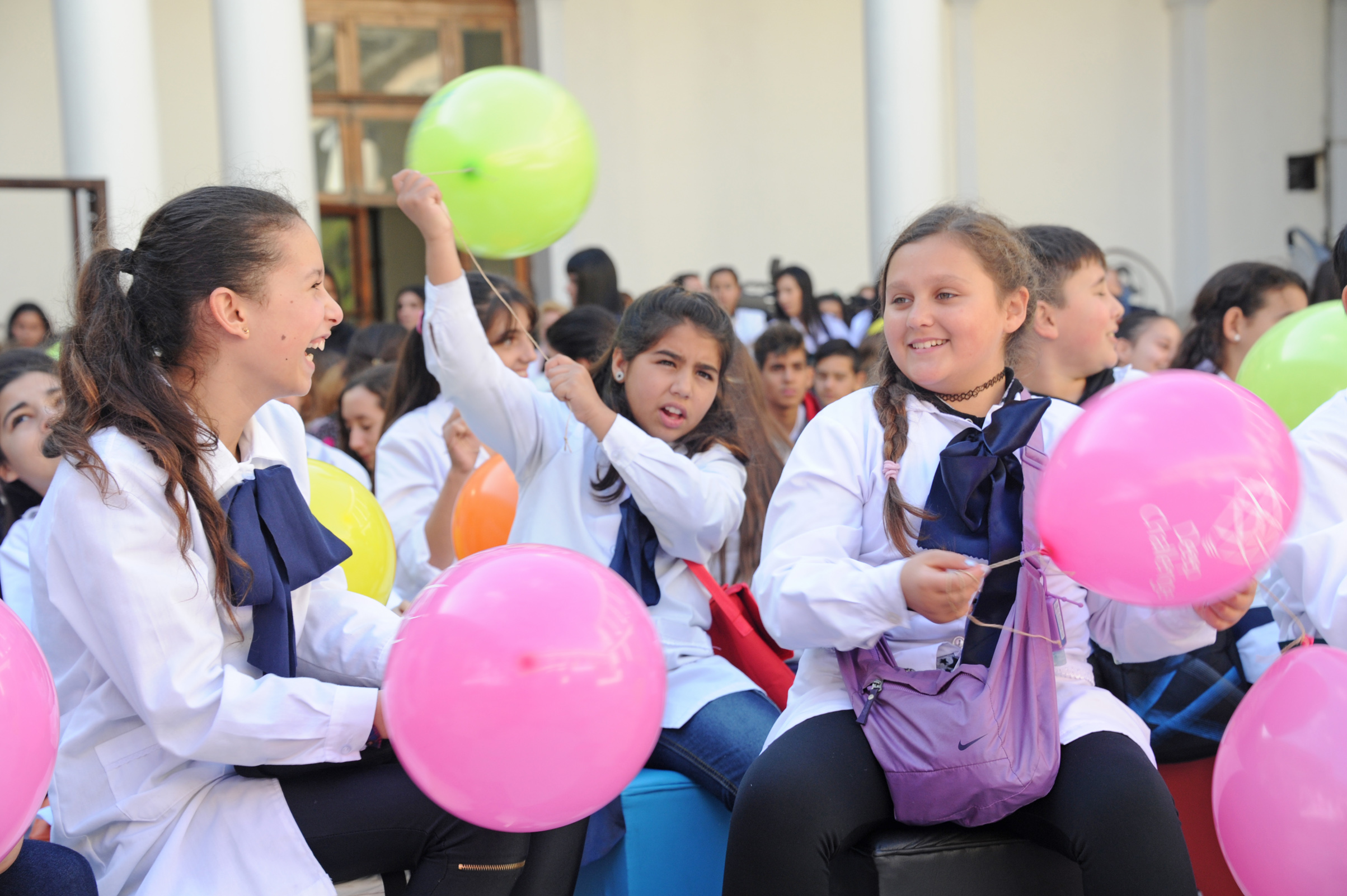 Escolares participantes del evento