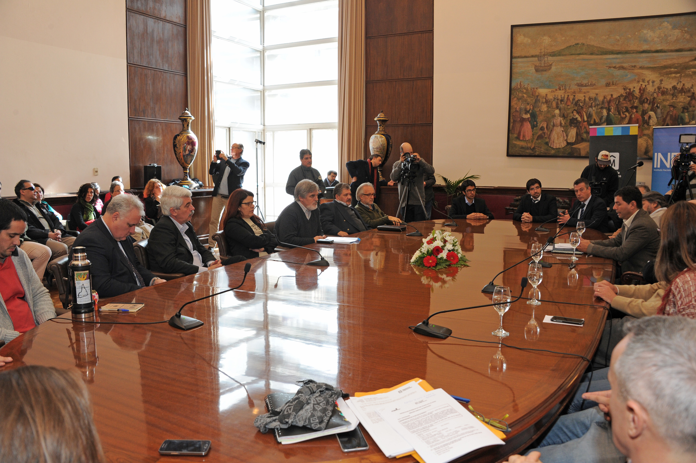 Eduardo Pereyra, director general de Inefop, haciendo uso de la palabra