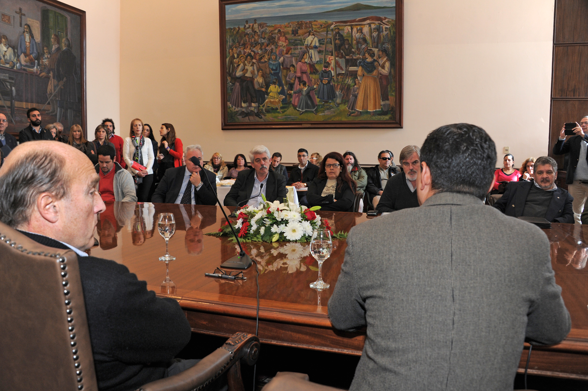 Eduardo Pereyra, director general de Inefop, haciendo uso de la palabra