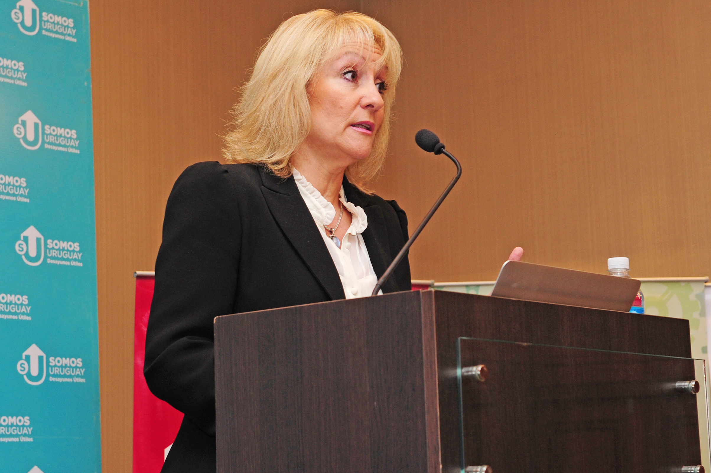 Ministra de Industria, Energía y Minería, Carolina Cosse, durante su disertación