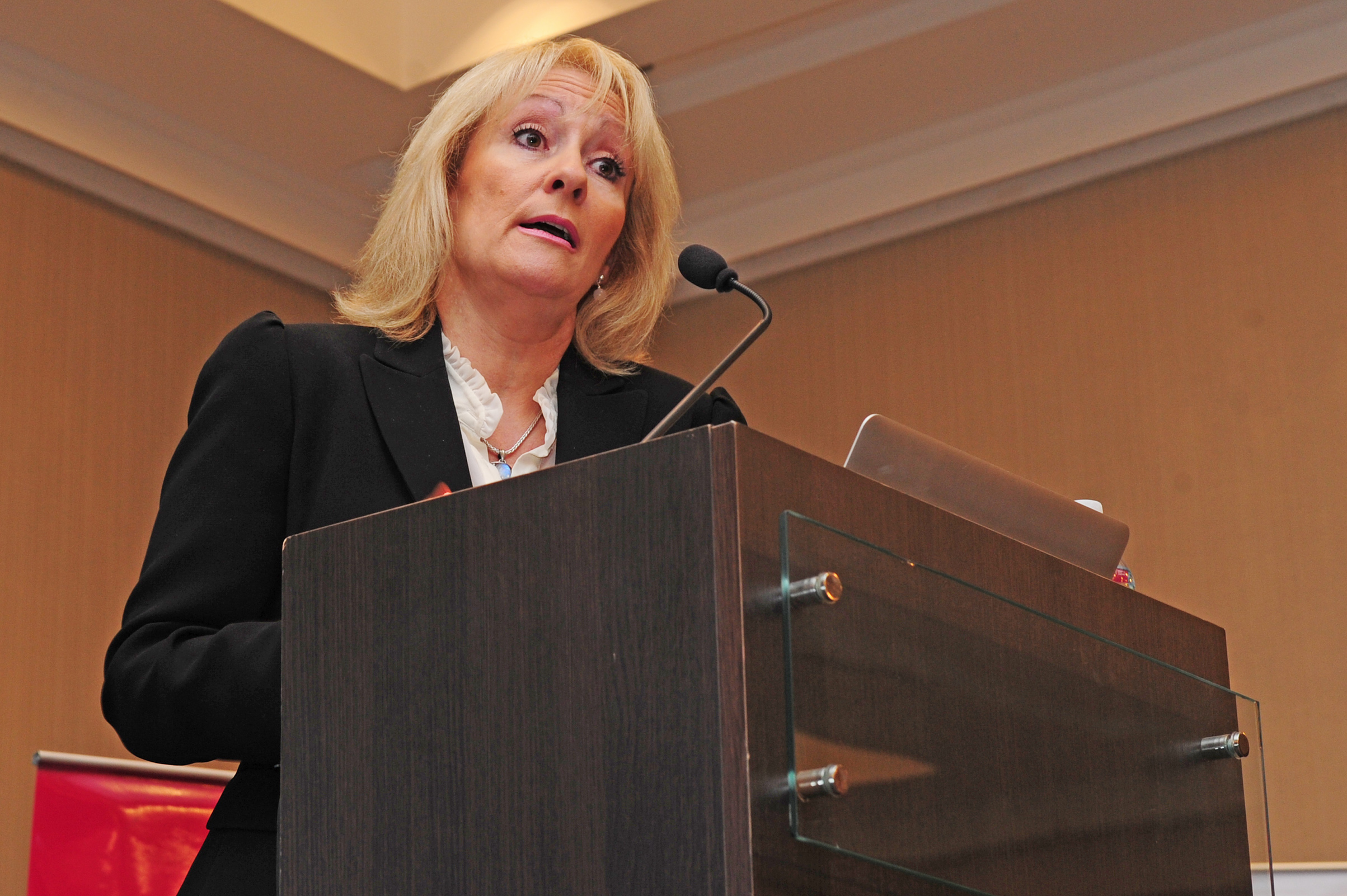 Ministra de Industria, Energía y Minería, Carolina Cosse, durante su disertación