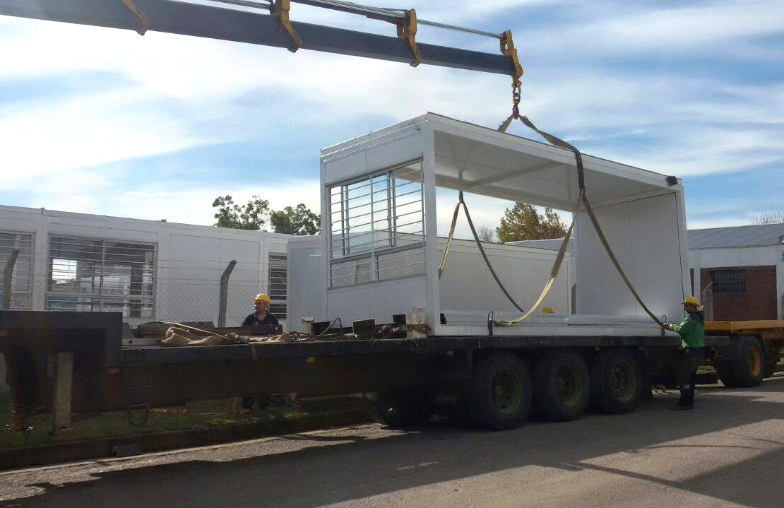 Instalación de aulas prefabricadas