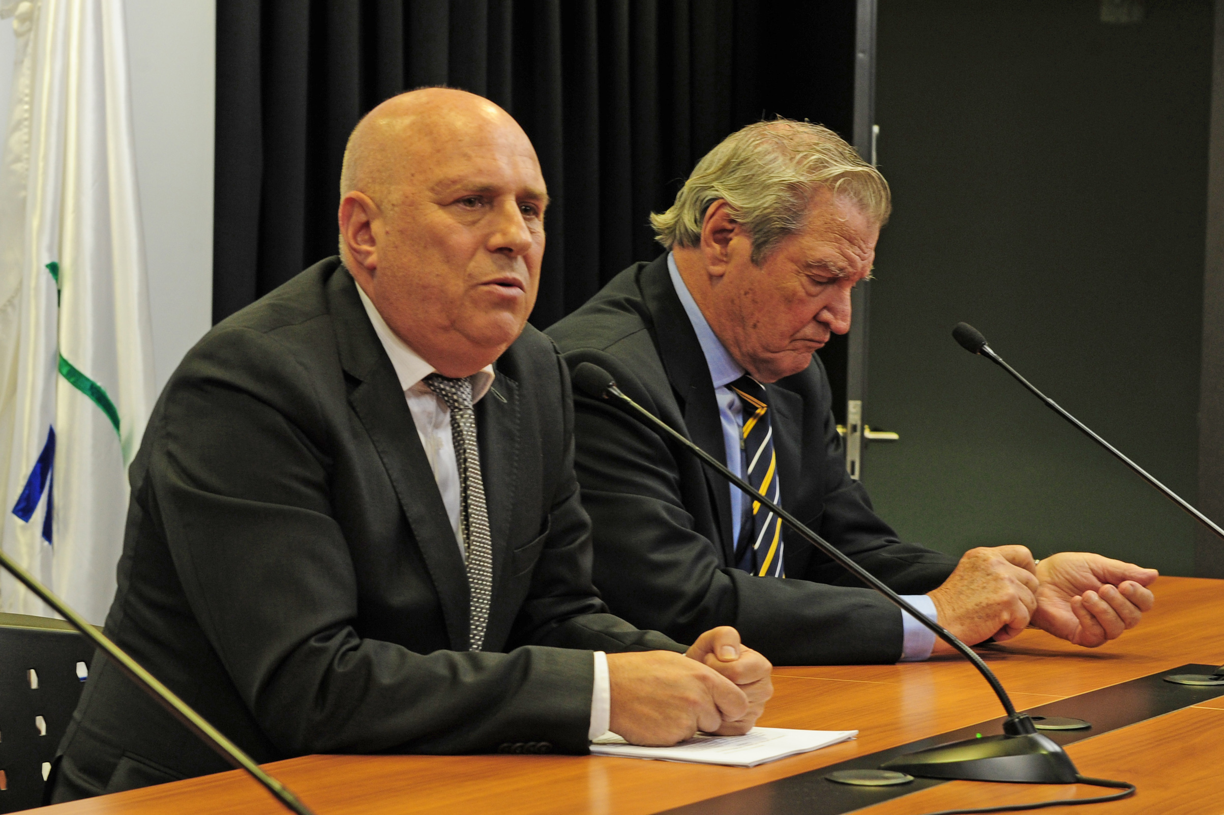 Edgardo Novick y Guillermo Stirling, en representación del Partido de la Consertación