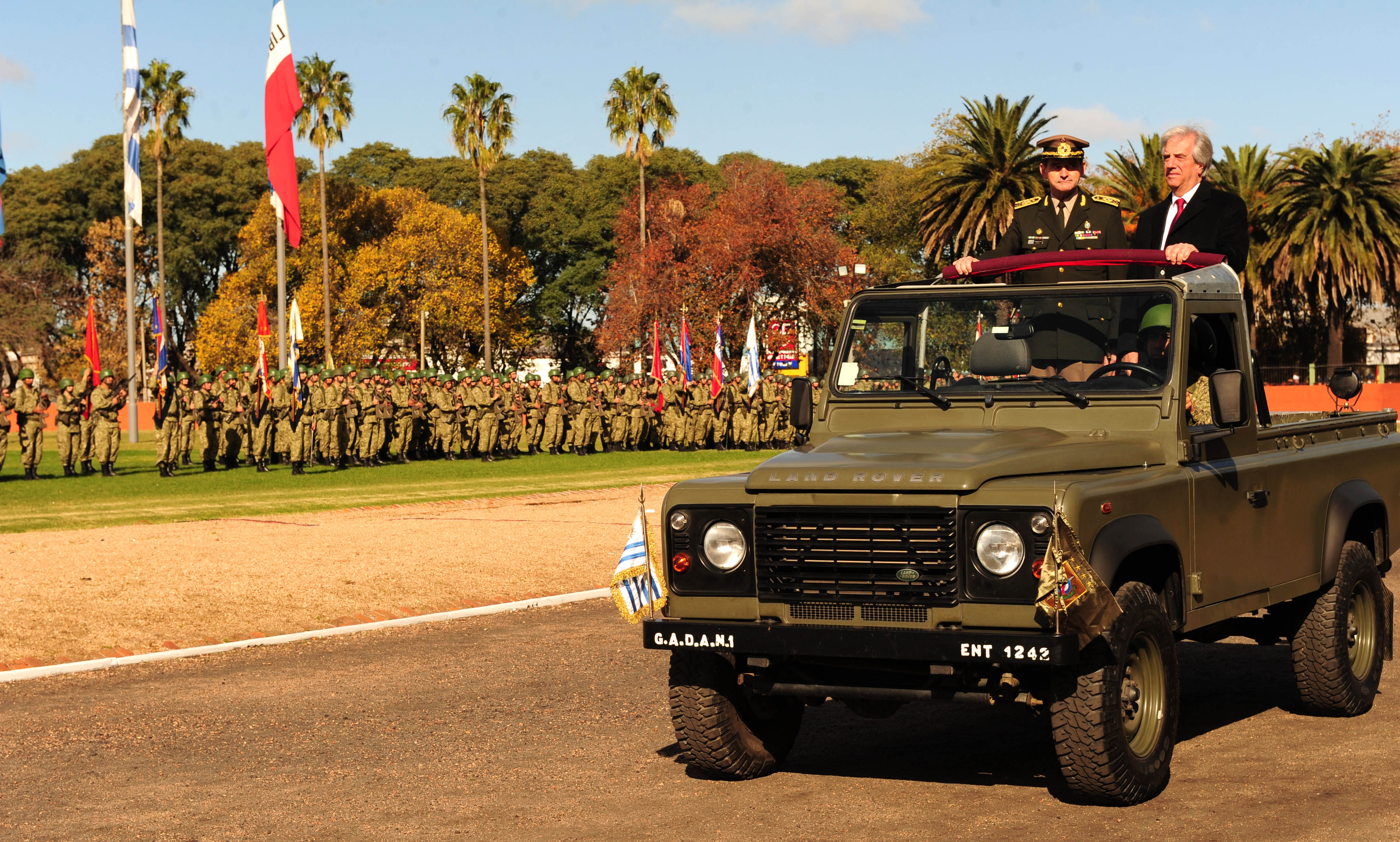 El Presidente pasó revista a las tropas