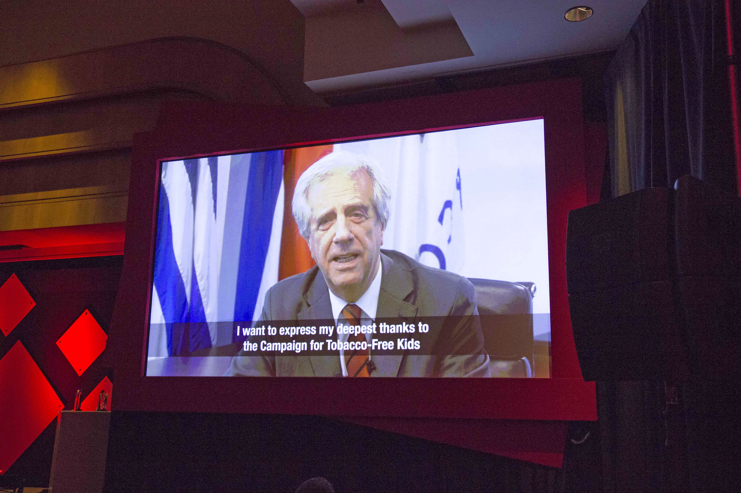 Presidente Tabaré Vázquez envio un mensaje para ser emitido durante la ceremonia