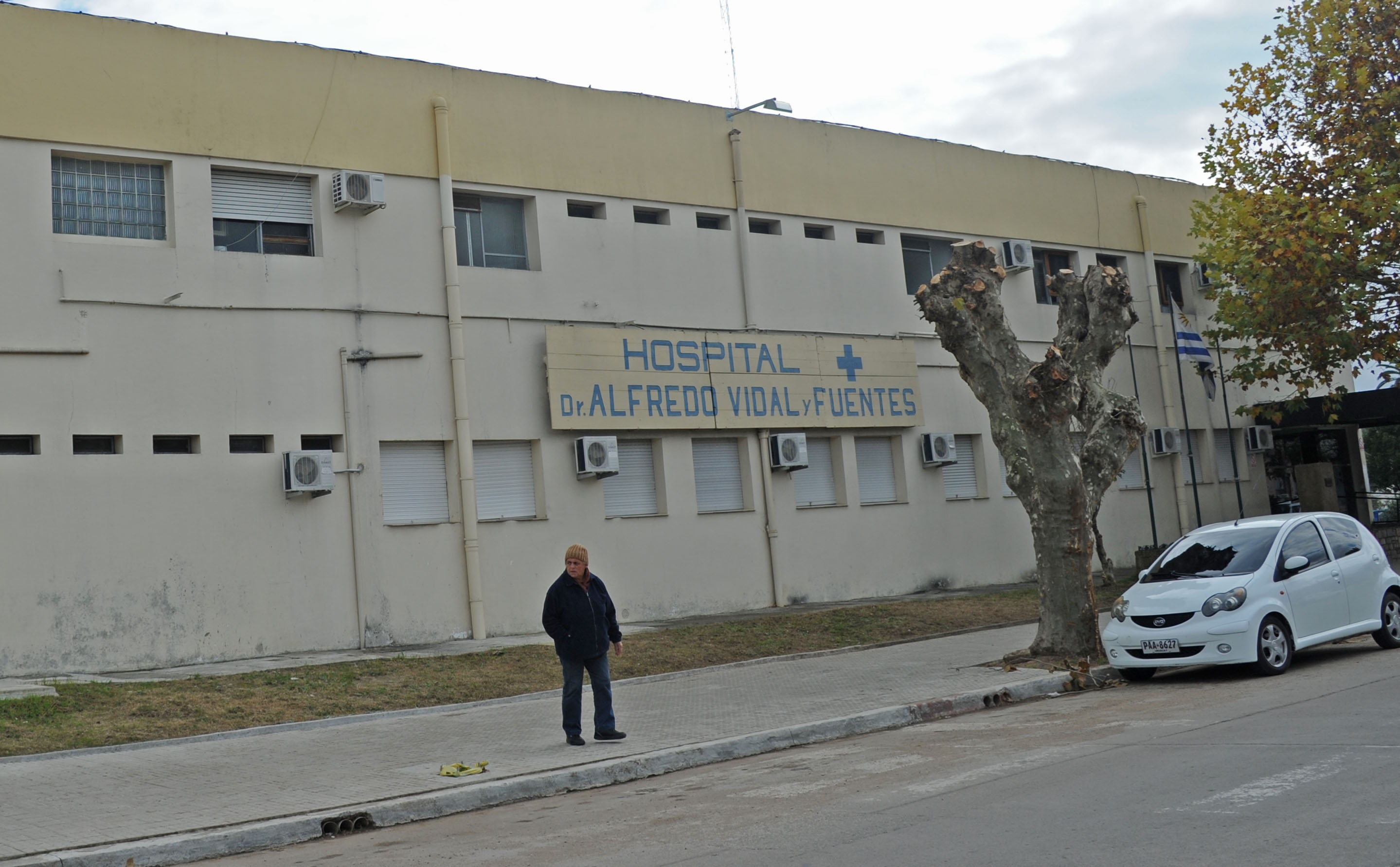 Fachada del Hospital de Minas