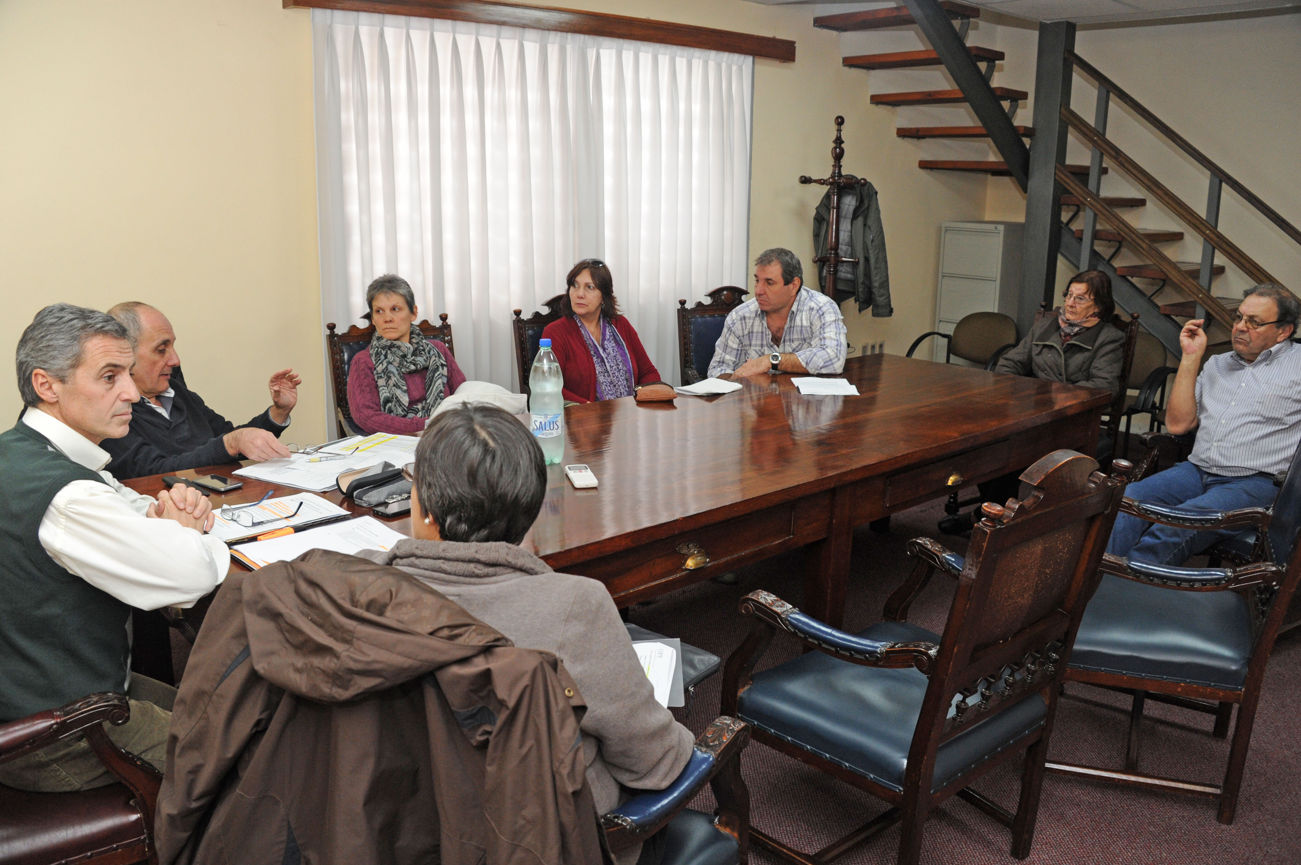Una de las reuniones de autoridades de OPP con vecinos de Minas