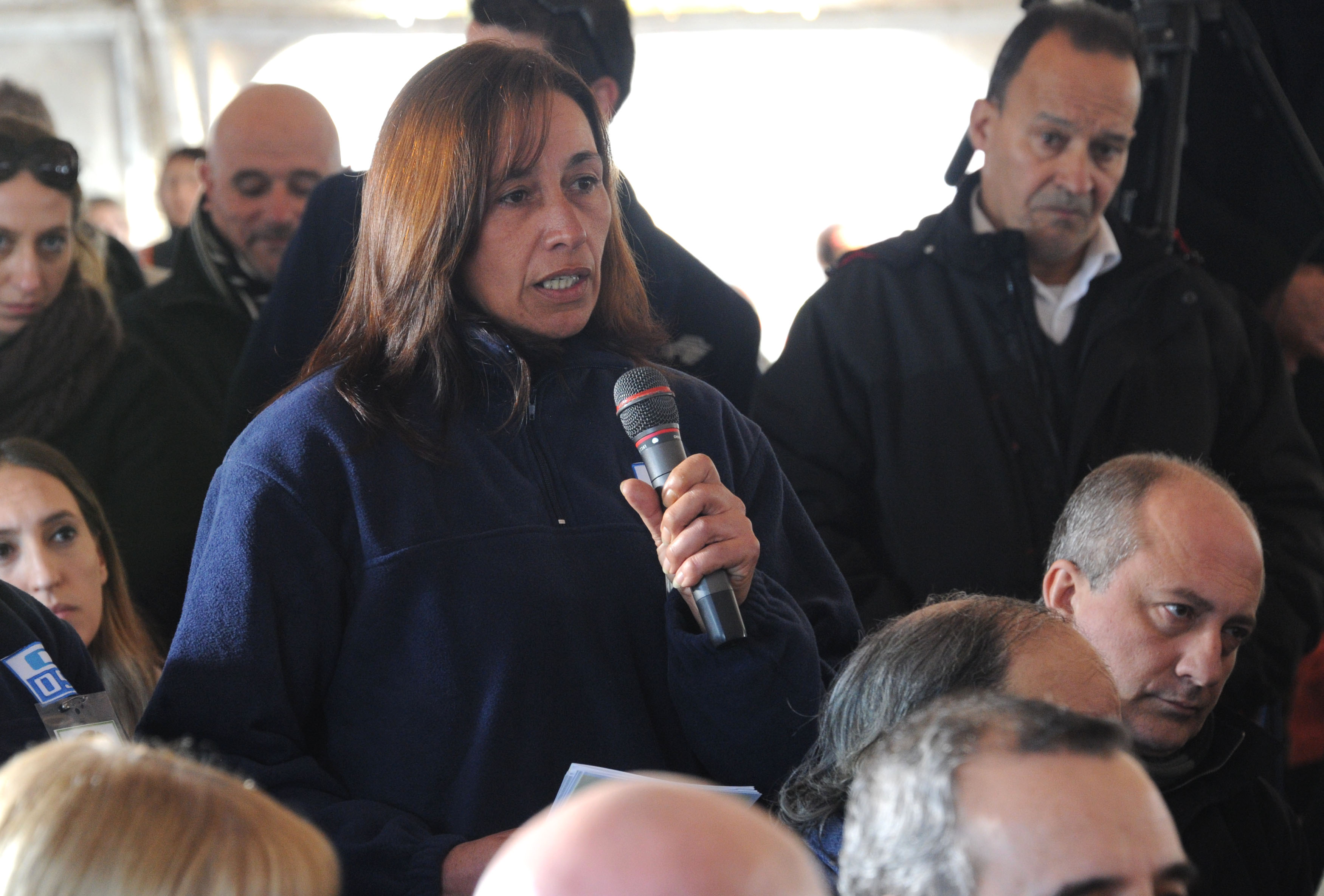 Vecino conversa con el presidente